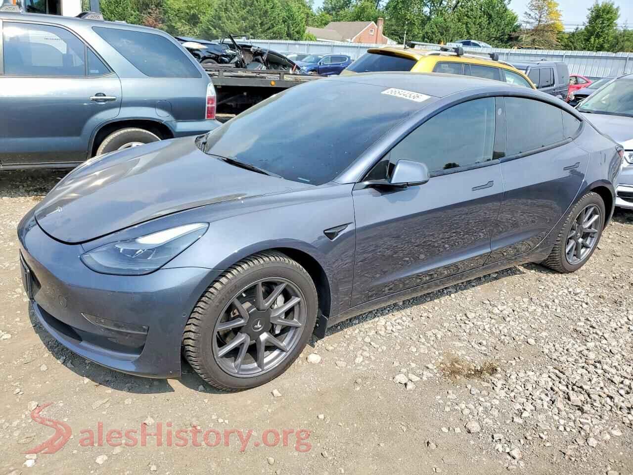 2021 TESLA MODEL 3 — VIN 5YJ3E1EB0MF086643