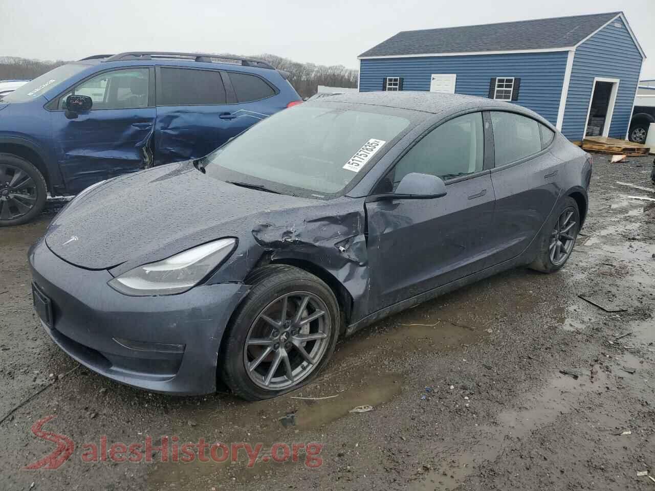 2022 TESLA MODEL 3 — VIN 5YJ3E1EB0NF120016
