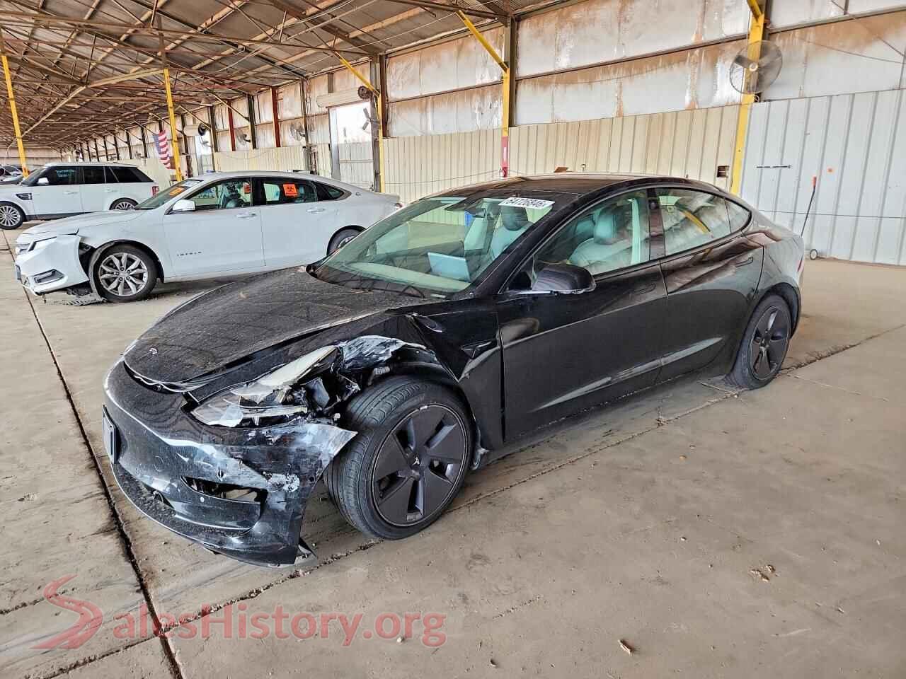 2022 TESLA MODEL 3 — VIN 5YJ3E1EB0NF267047