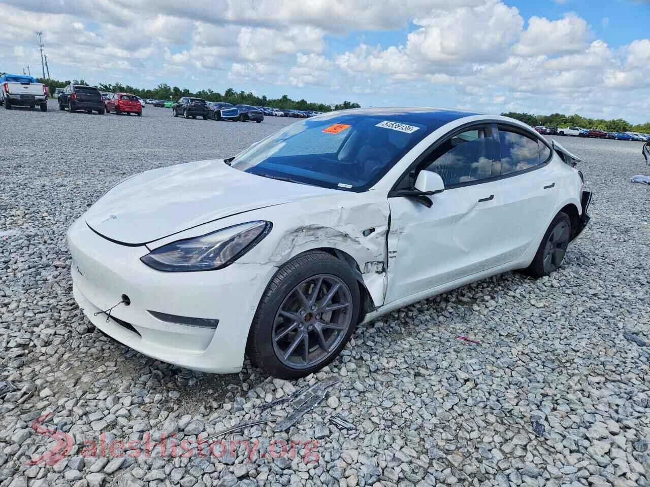 2022 TESLA MODEL 3 — VIN 5YJ3E1EB0NF267758