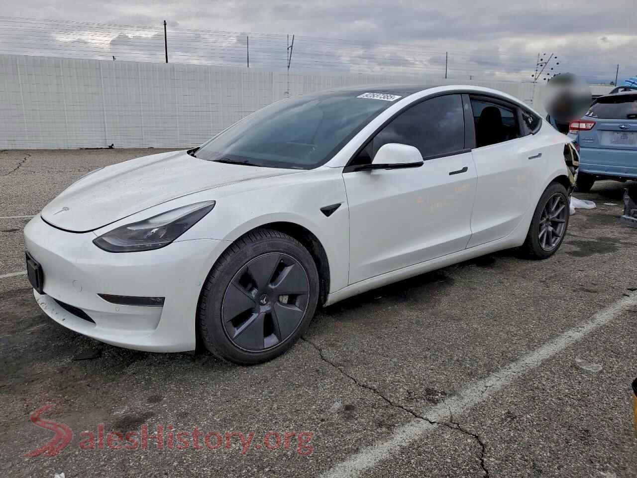 2022 TESLA MODEL 3 — VIN 5YJ3E1EB0NF351921