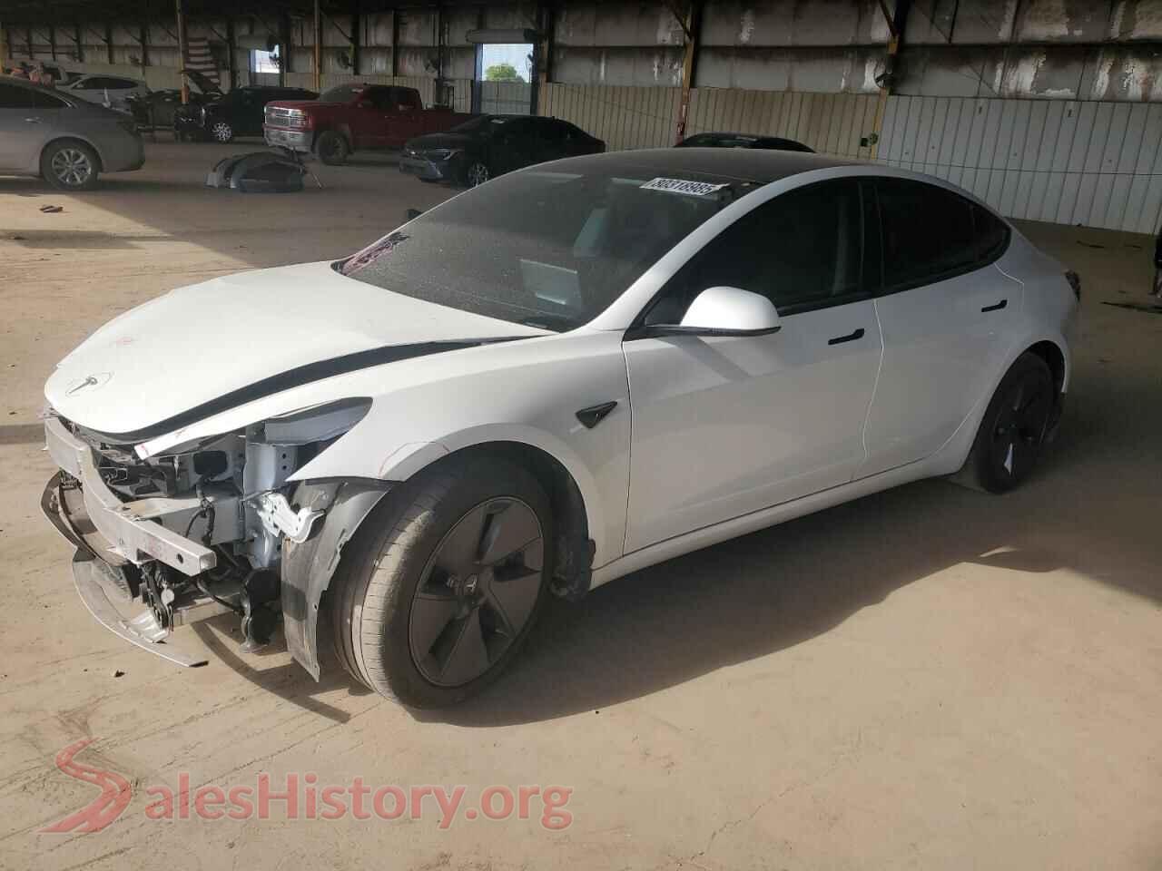 2022 TESLA MODEL 3 — VIN 5YJ3E1EB1NF109543