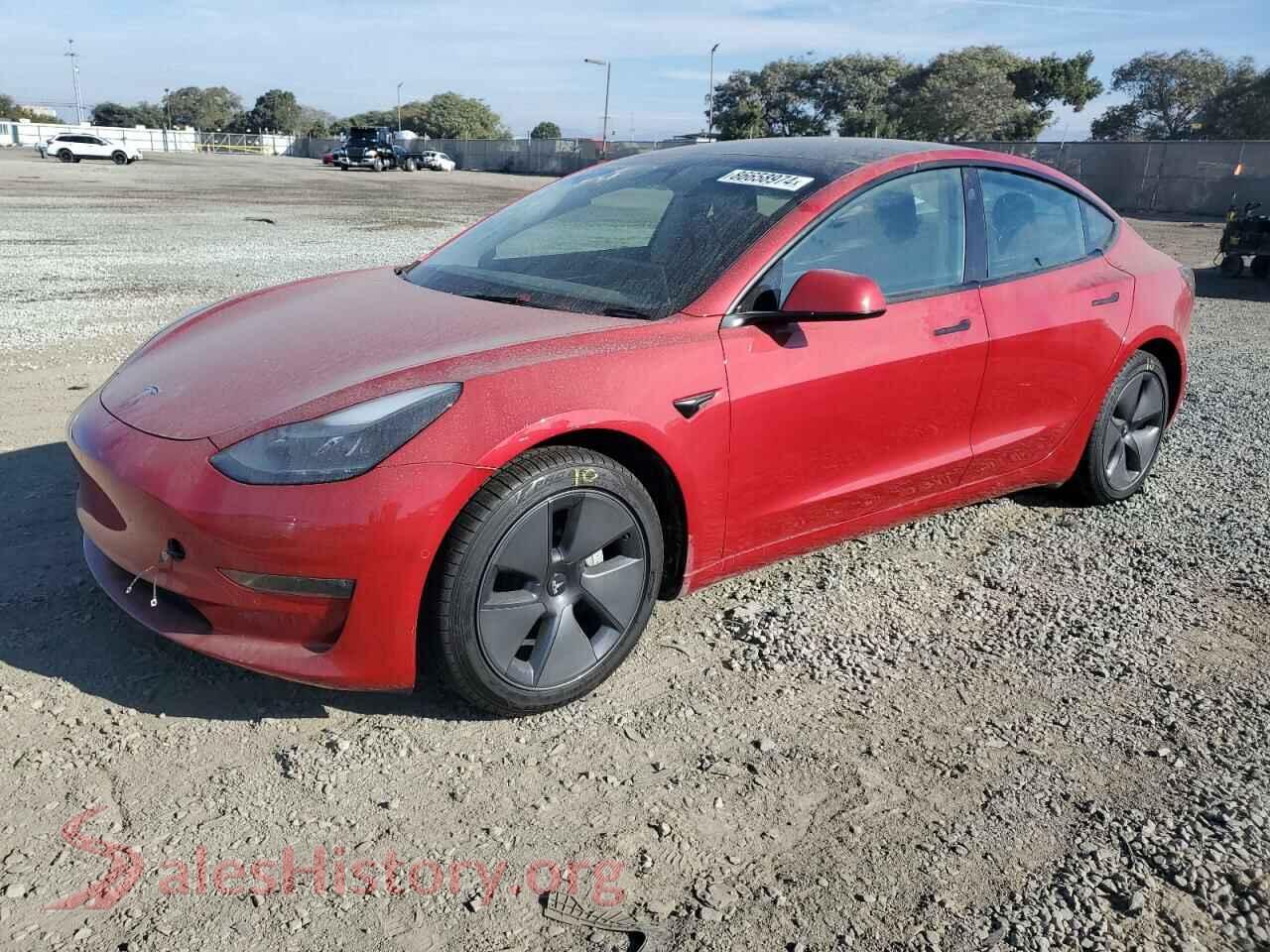 2022 TESLA MODEL 3 — VIN 5YJ3E1EB1NF173890