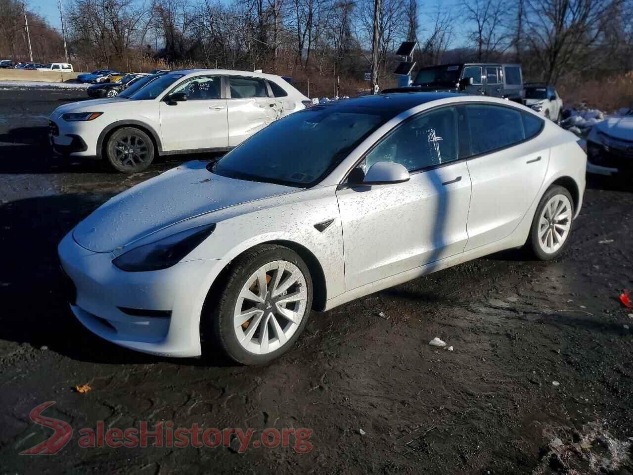 2022 TESLA MODEL 3 — VIN 5YJ3E1EB1NF228144