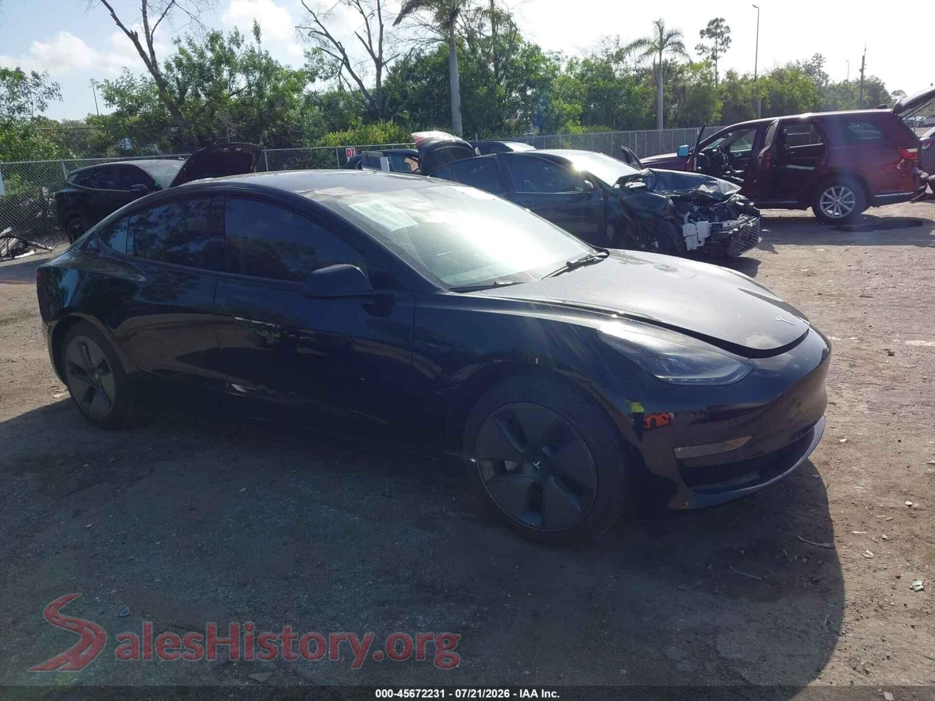 2023 TESLA MODEL 3 — VIN 5YJ3E1EB1PF416228
