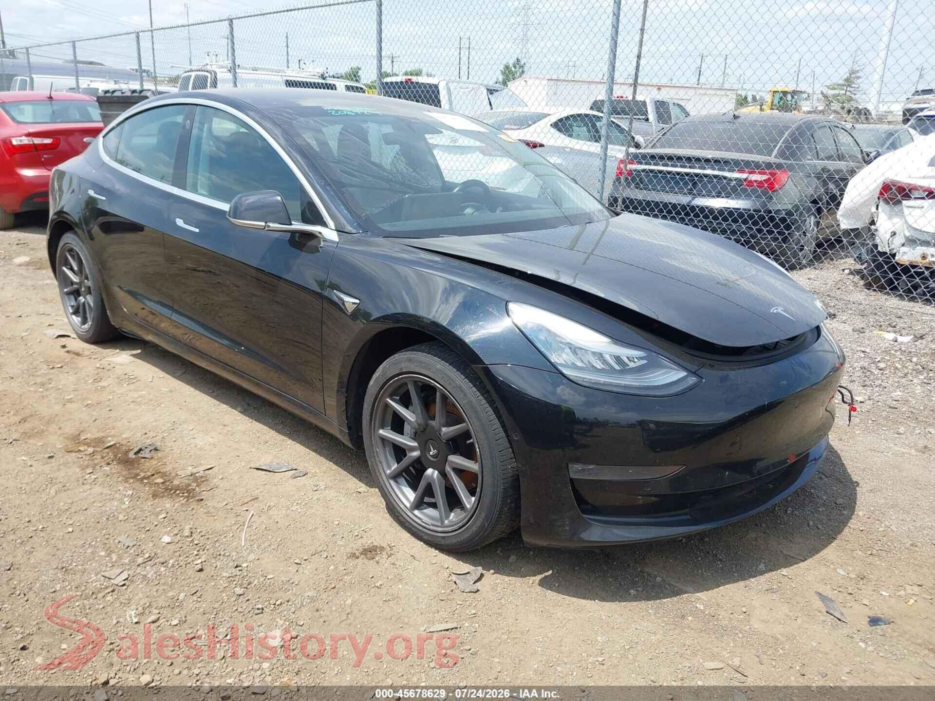 2019 TESLA MODEL 3 — VIN 5YJ3E1EB2KF208724