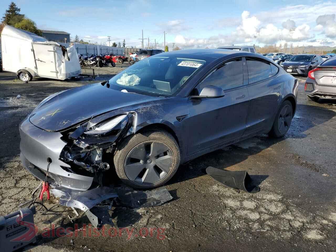 2022 TESLA MODEL 3 — VIN 5YJ3E1EB2NF135617