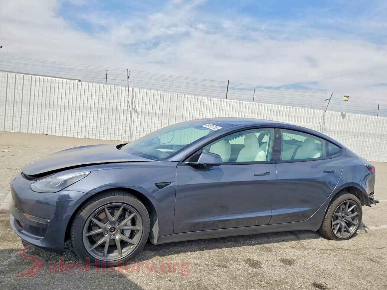 2022 TESLA MODEL 3 — VIN 5YJ3E1EB2NF136752