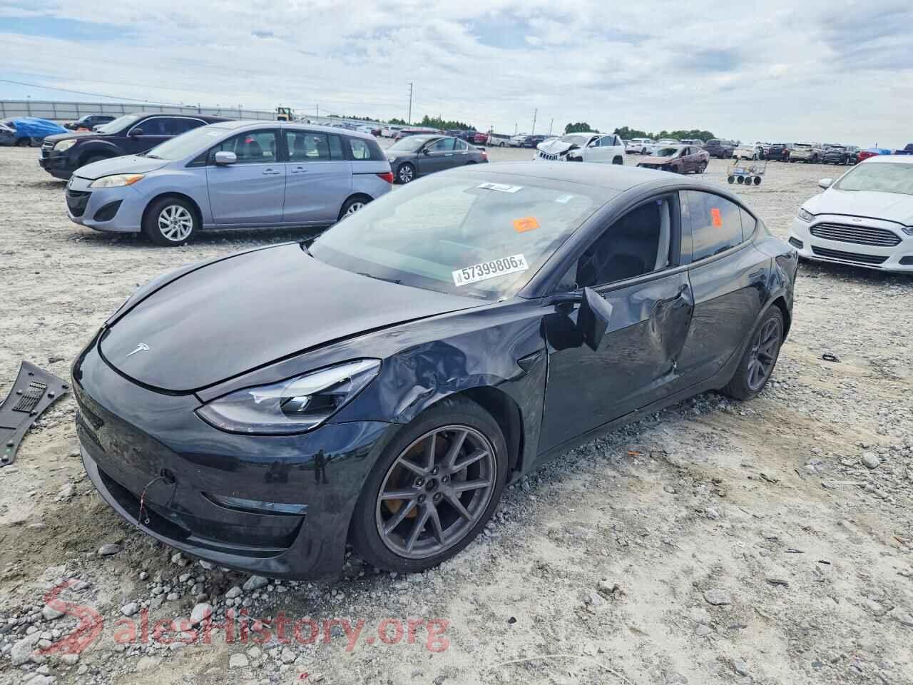 2022 TESLA MODEL 3 — VIN 5YJ3E1EB2NF191556