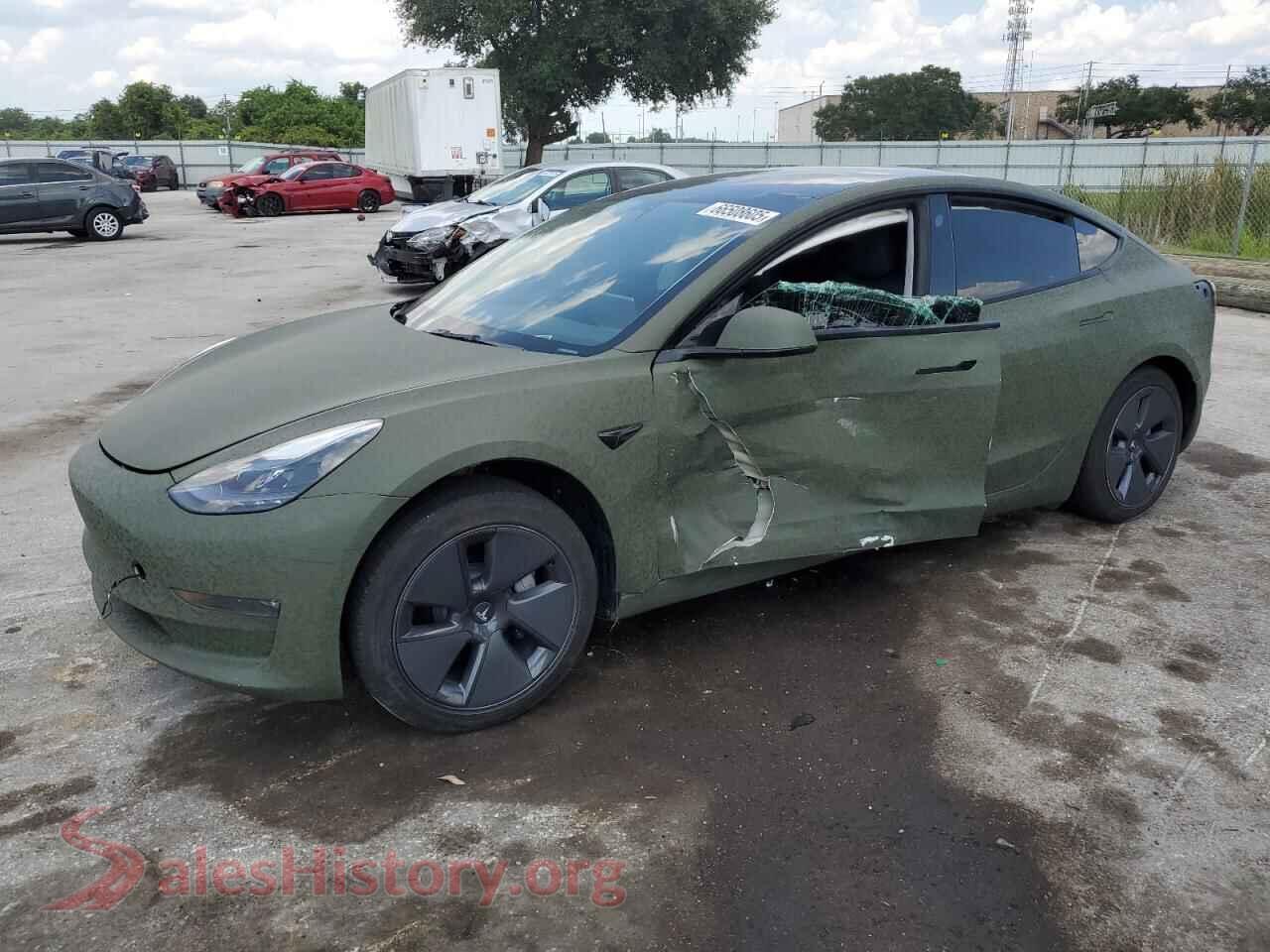 2022 TESLA MODEL 3 — VIN 5YJ3E1EB2NF257099