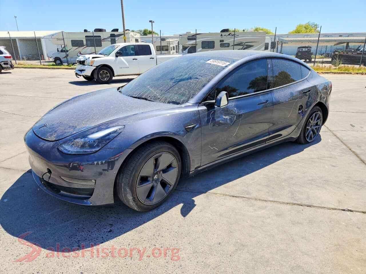 2022 TESLA MODEL 3 — VIN 5YJ3E1EB2NF319634