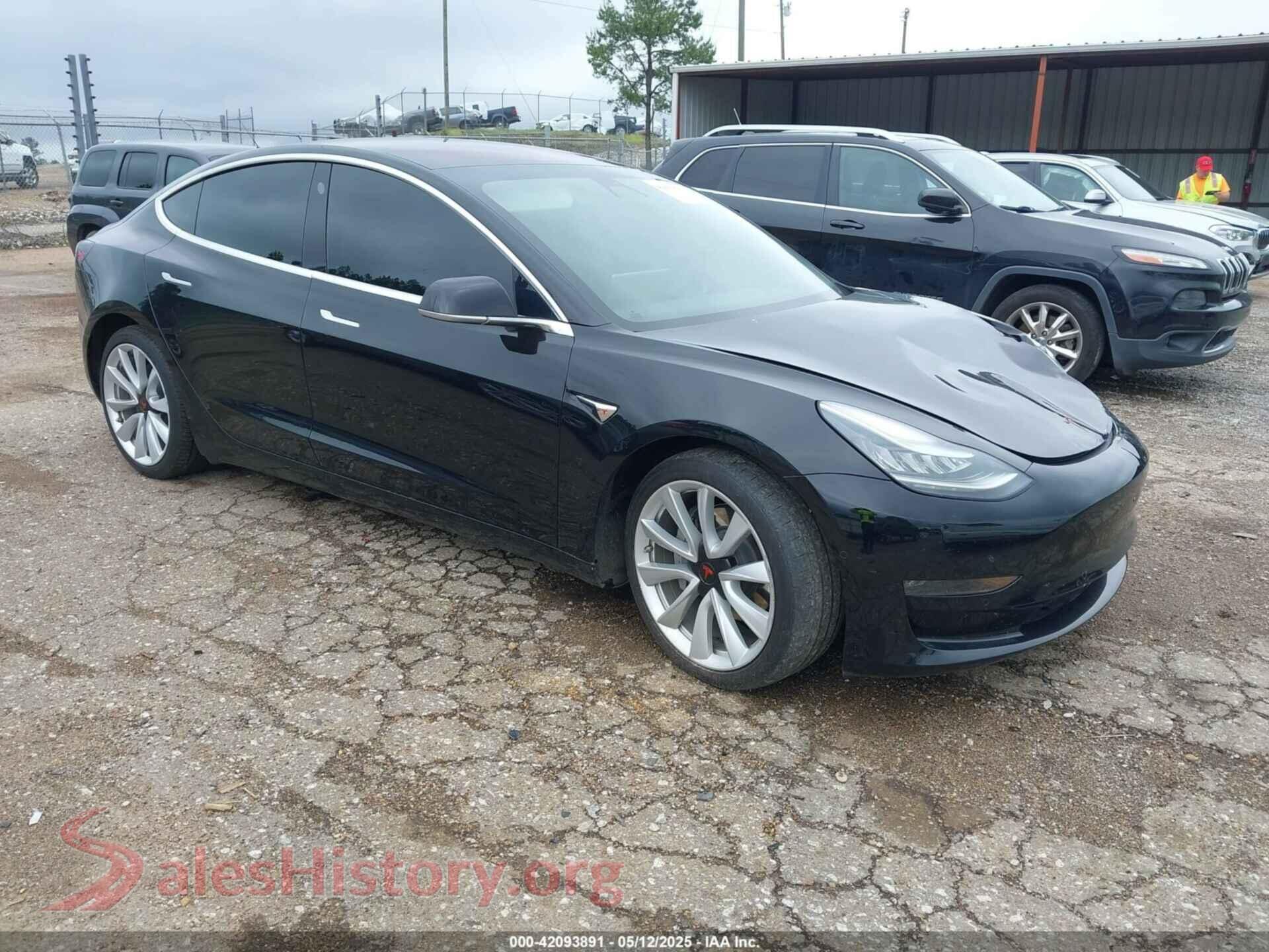 2018 TESLA MODEL 3 — VIN 5YJ3E1EB3JF186733