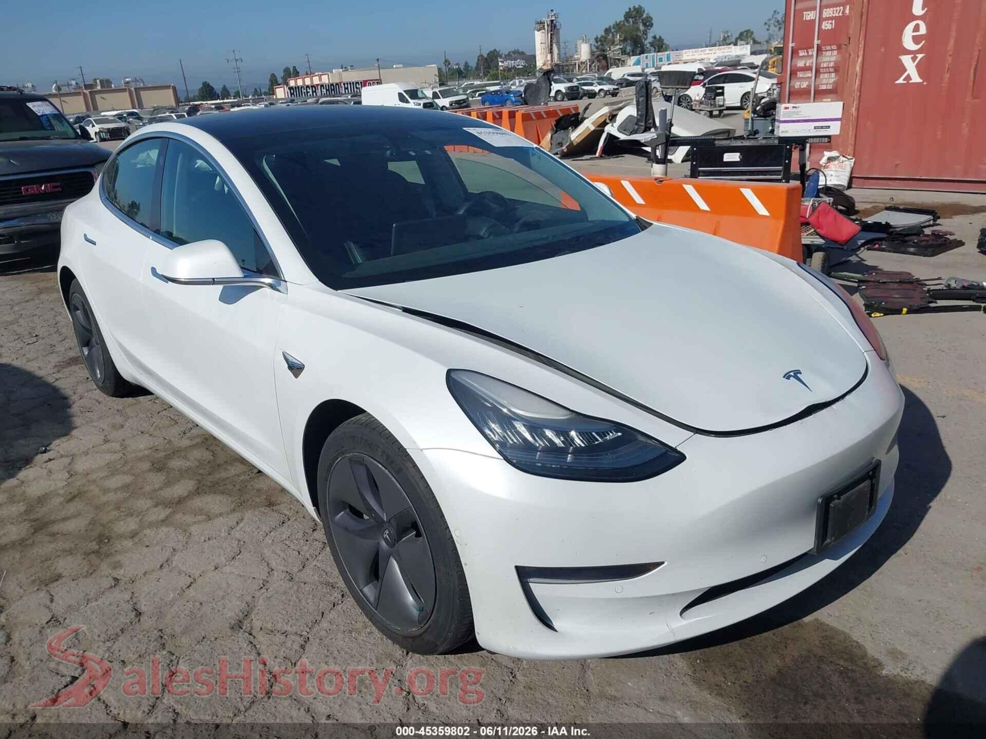 2019 TESLA MODEL 3 — VIN 5YJ3E1EB3KF408401