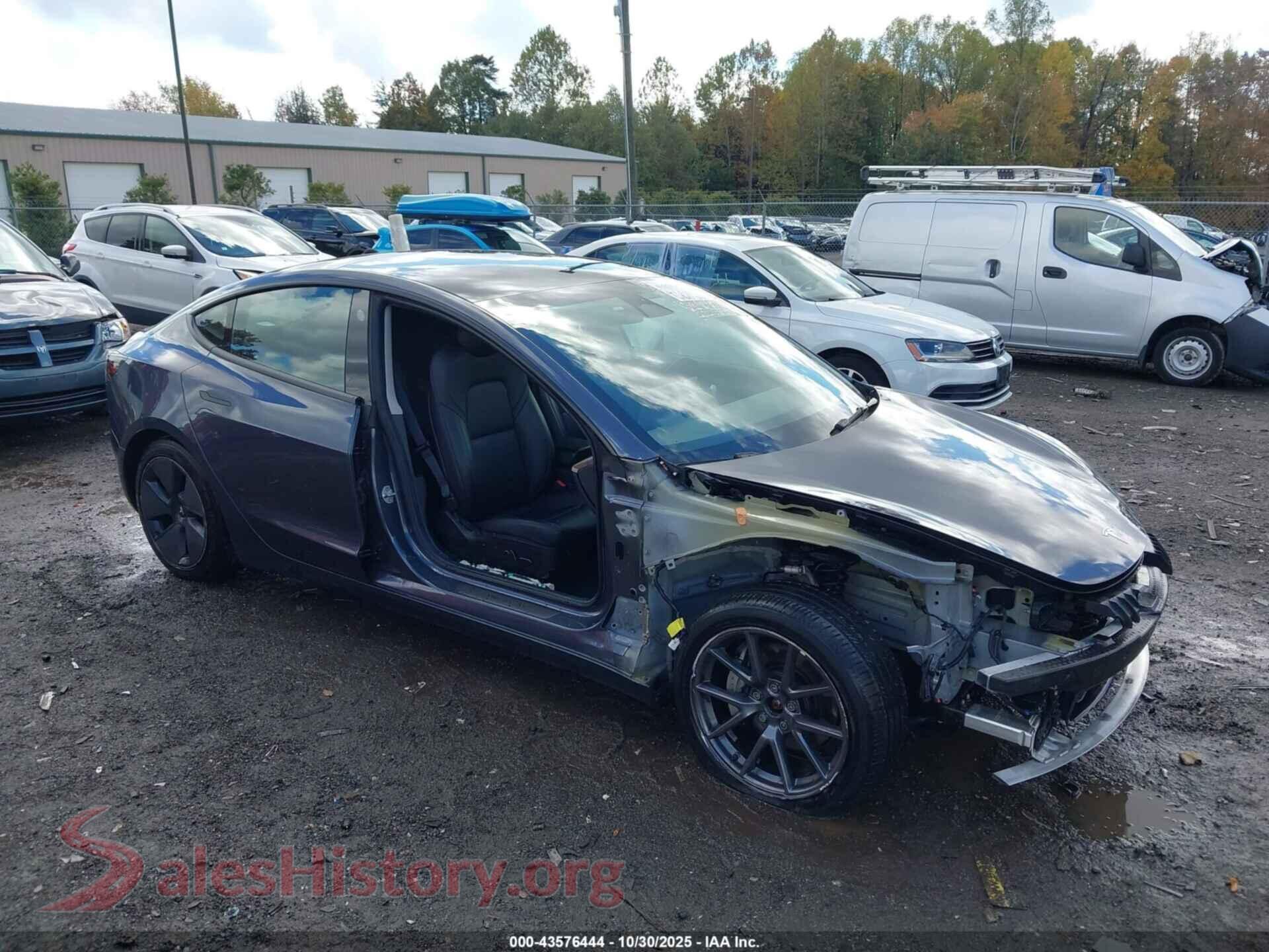 2021 TESLA MODEL 3 — VIN 5YJ3E1EB3MF085843