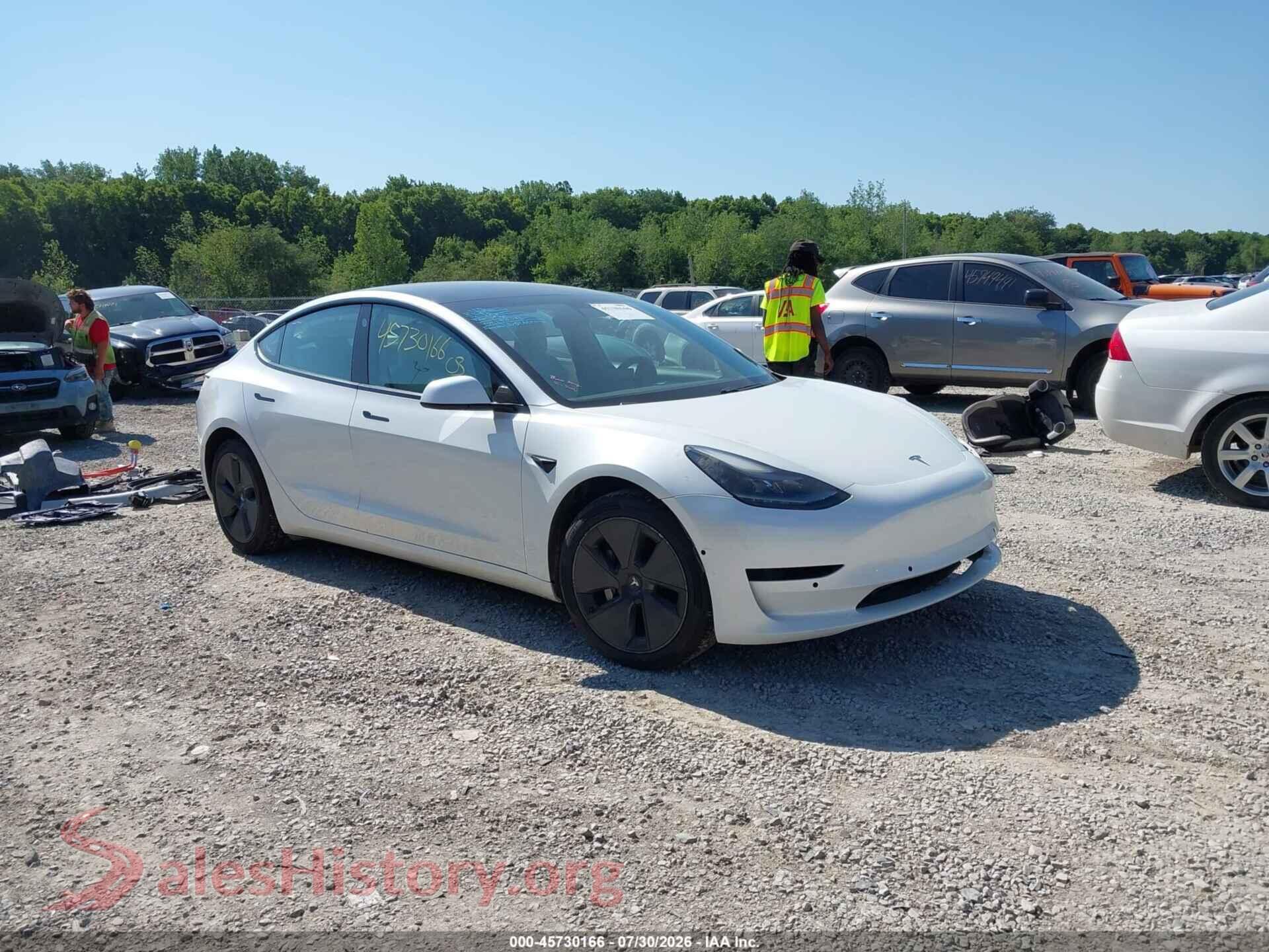 2021 TESLA MODEL 3 — VIN 5YJ3E1EB3MF975789