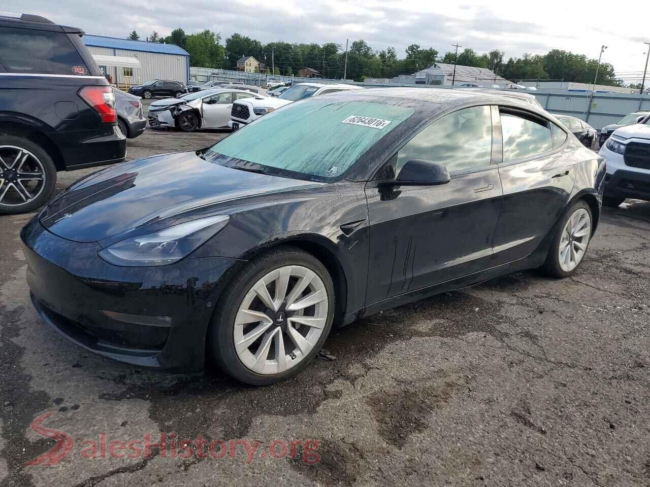 2022 TESLA MODEL 3 — VIN 5YJ3E1EB3NF189802