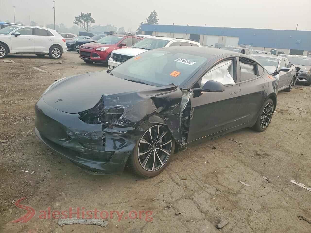 2023 TESLA MODEL 3 — VIN 5YJ3E1EB3PF390943