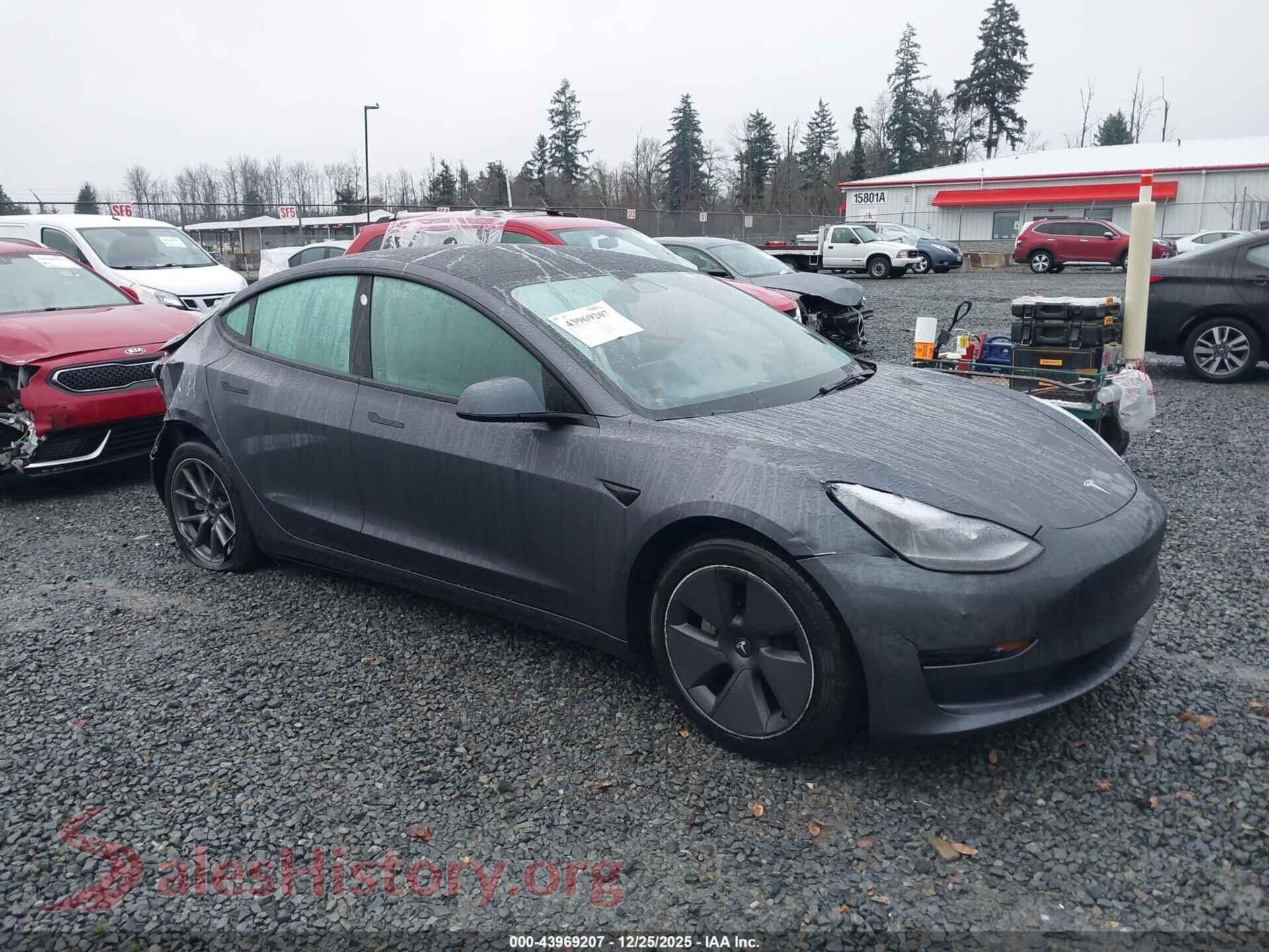 2023 TESLA MODEL 3 — VIN 5YJ3E1EB3PF636681