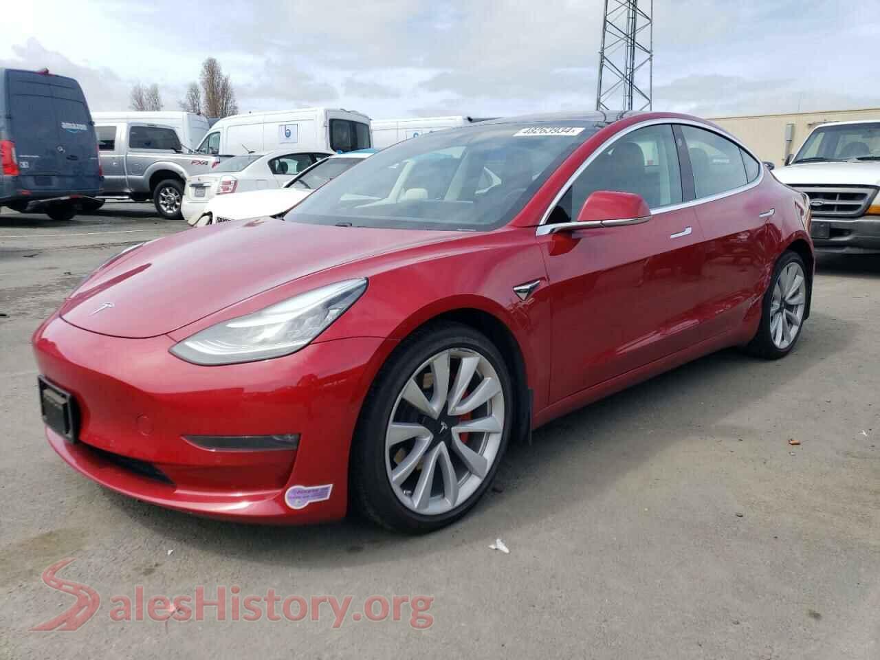 2018 TESLA MODEL 3 — VIN 5YJ3E1EB4JF091677