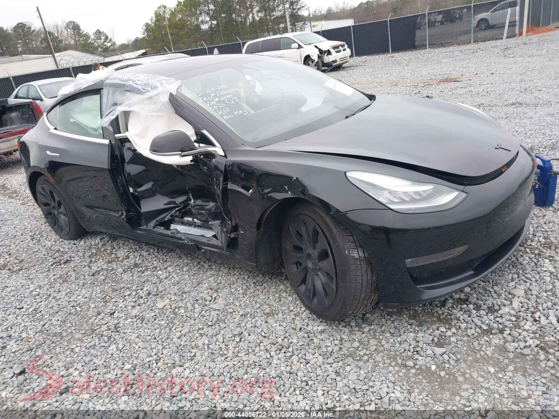 2019 TESLA MODEL 3 — VIN 5YJ3E1EB4KF385100