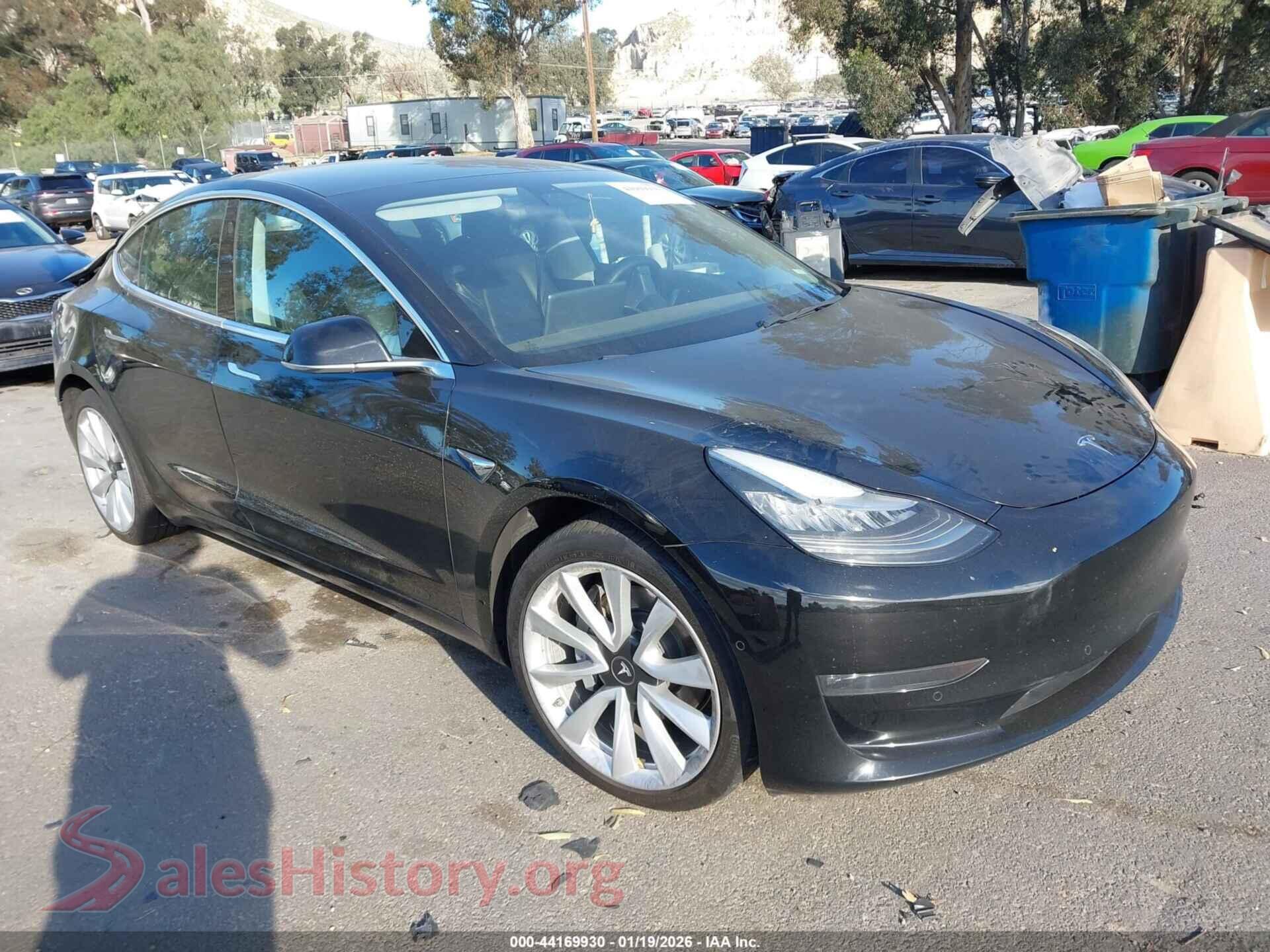 2019 TESLA MODEL 3 — VIN 5YJ3E1EB4KF453458