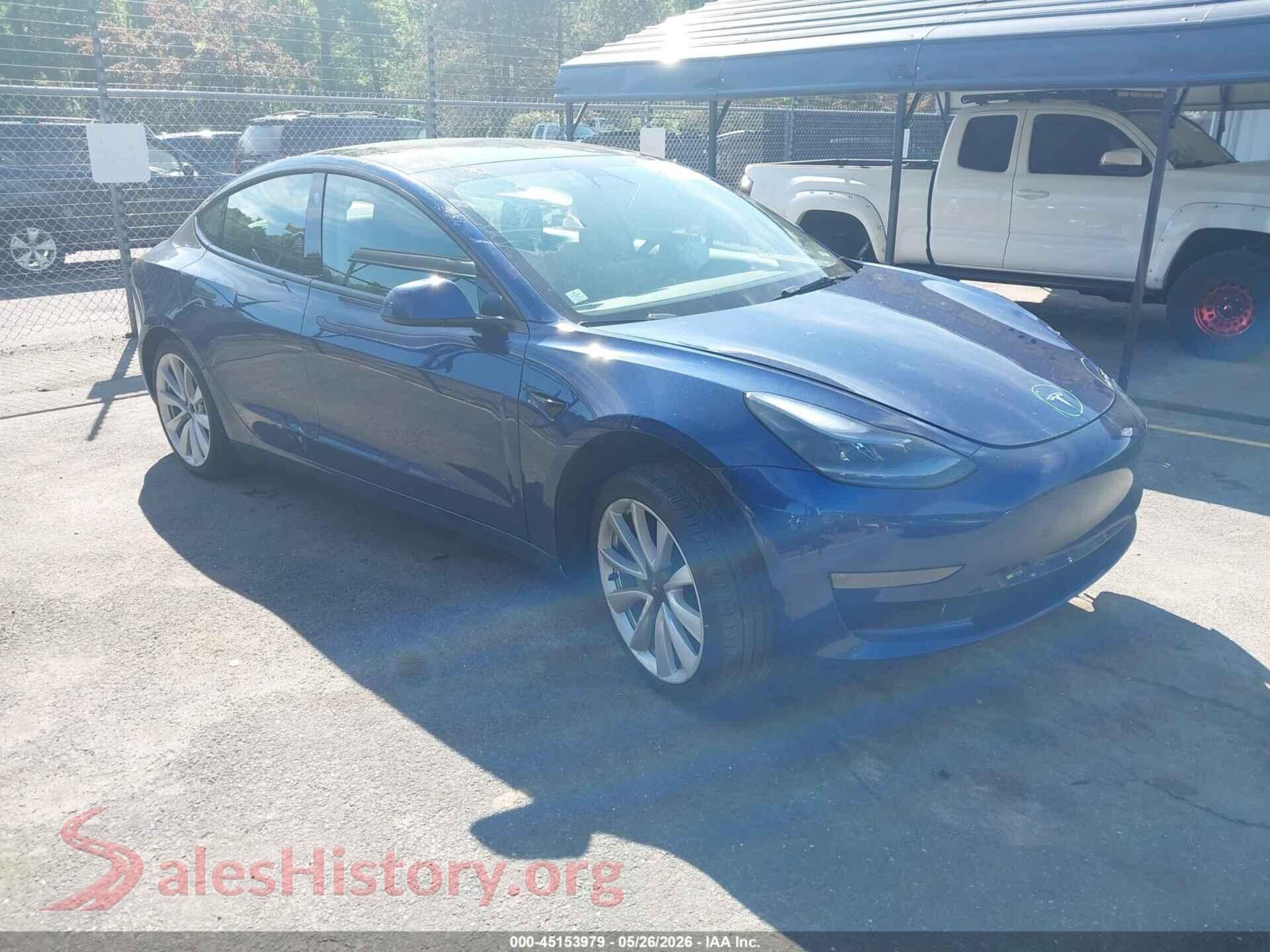 2021 TESLA MODEL 3 — VIN 5YJ3E1EB4MF087794