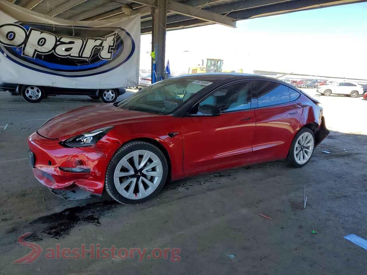 2021 TESLA MODEL 3 — VIN 5YJ3E1EB4MF877564