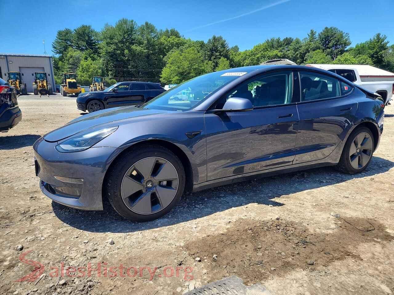 2021 TESLA MODEL 3 — VIN 5YJ3E1EB4MF923720