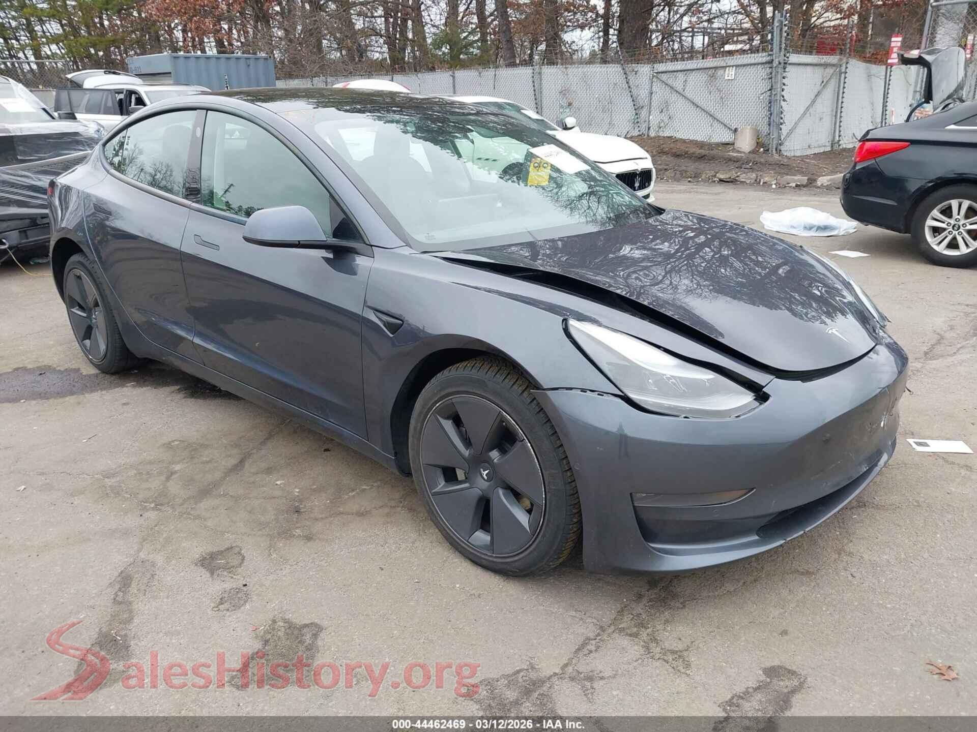 2021 TESLA MODEL 3 — VIN 5YJ3E1EB4MF973971