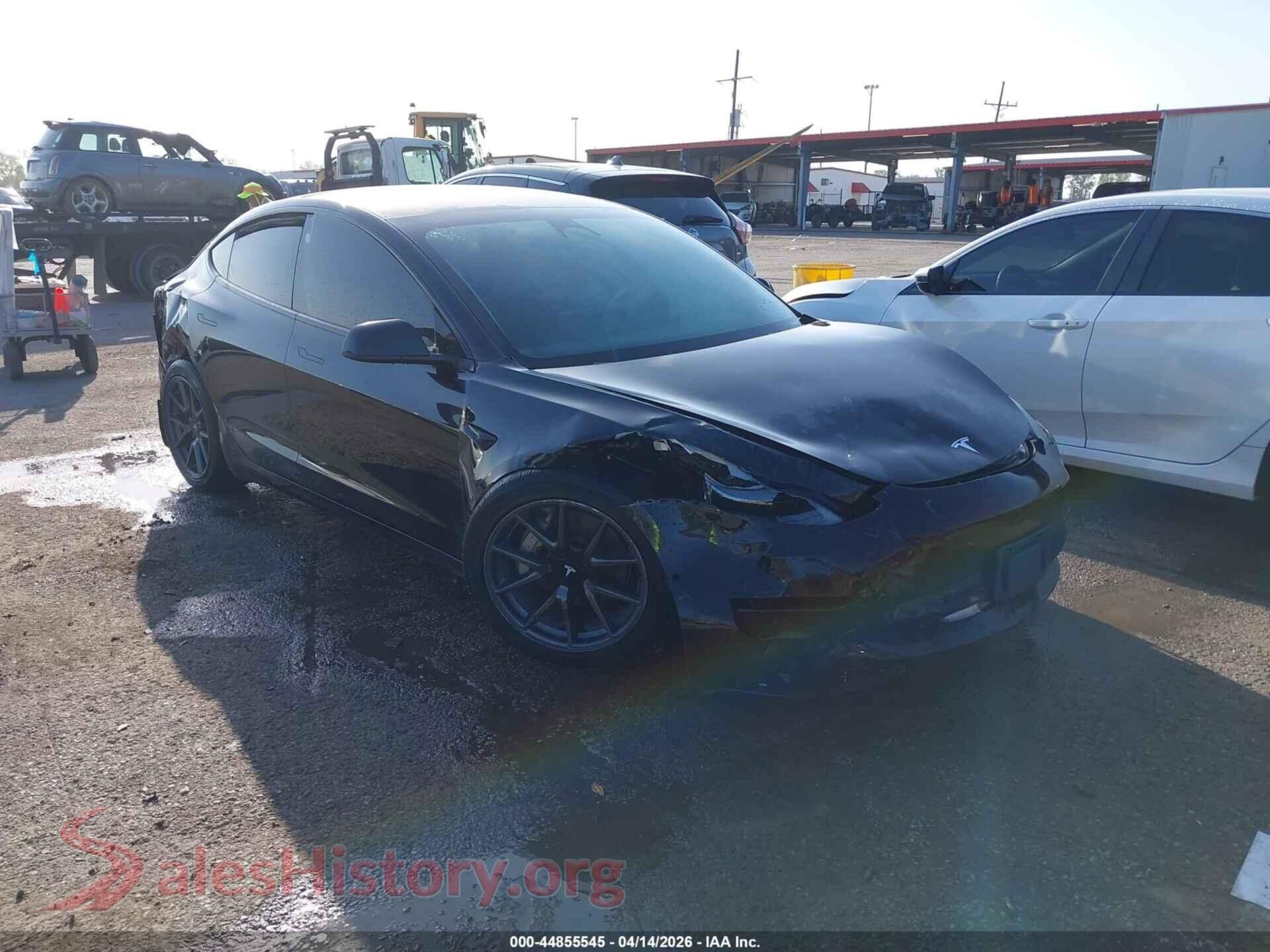 2022 TESLA MODEL 3 — VIN 5YJ3E1EB4NF186455