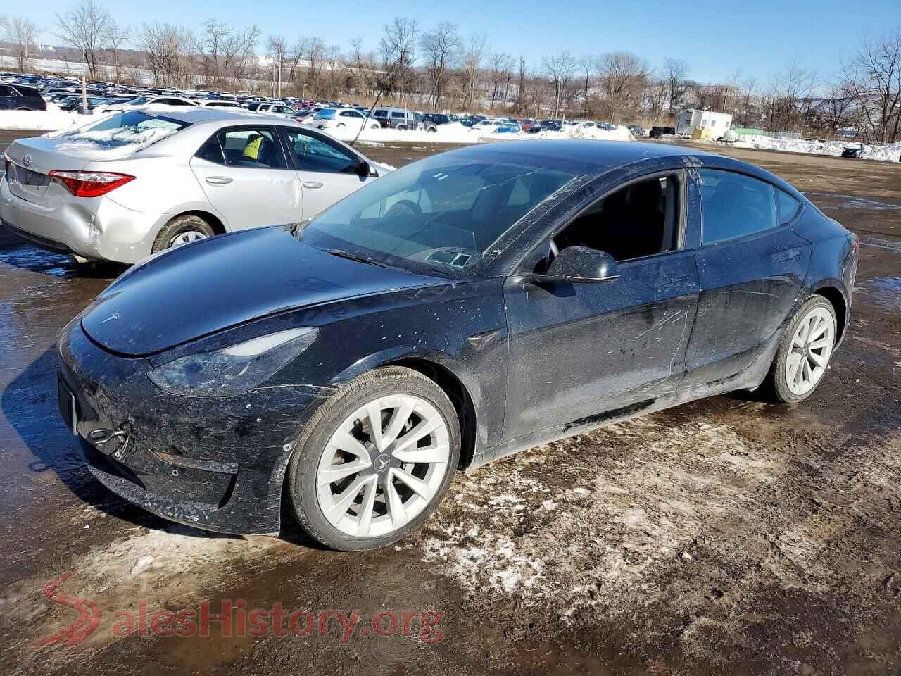 2022 TESLA MODEL 3 — VIN 5YJ3E1EB4NF186505
