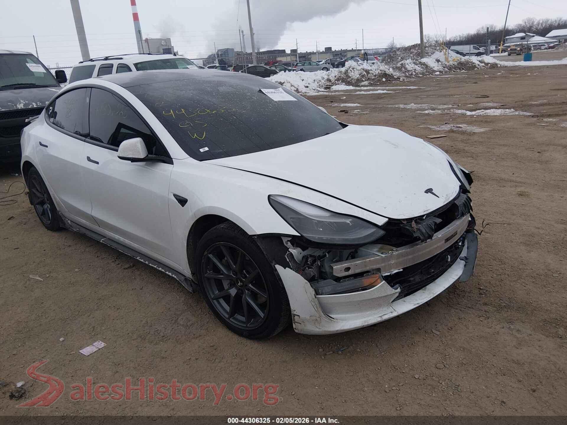 2023 TESLA MODEL 3 — VIN 5YJ3E1EB4PF598880