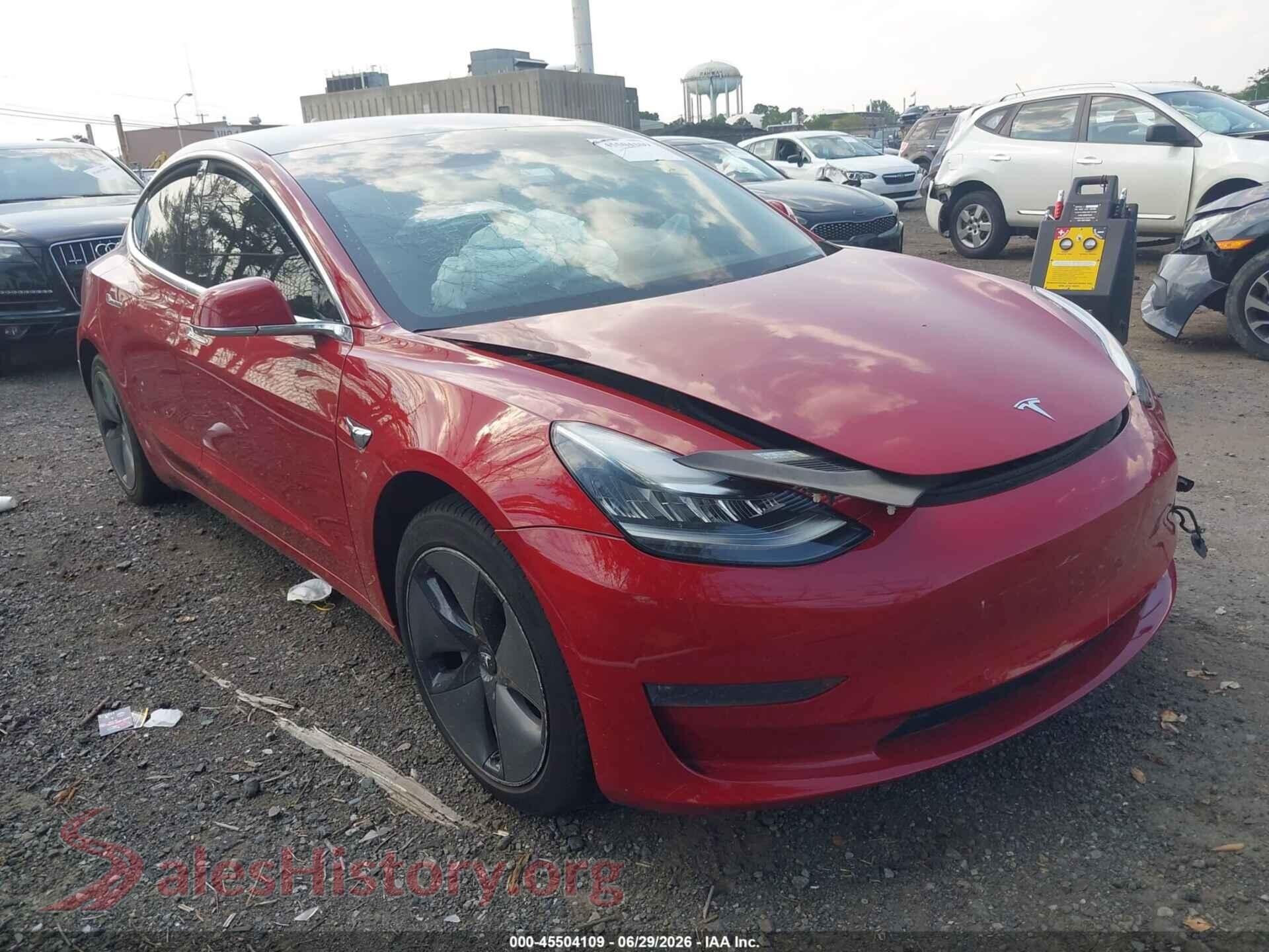 2018 TESLA MODEL 3 — VIN 5YJ3E1EB5JF054959