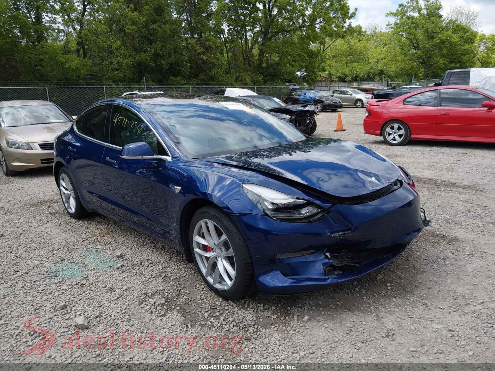 2018 TESLA MODEL 3 — VIN 5YJ3E1EB5JF080817