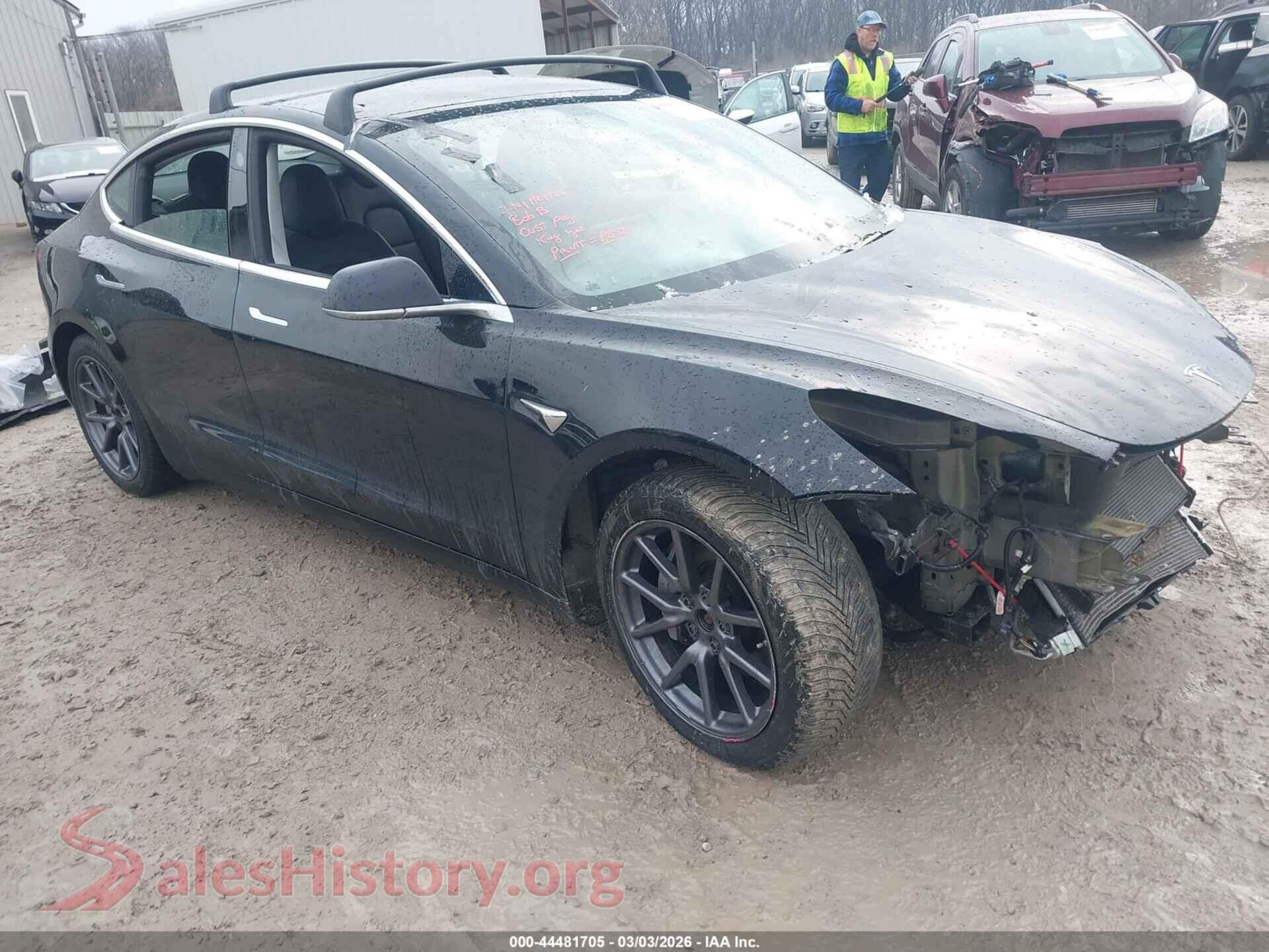 2019 TESLA MODEL 3 — VIN 5YJ3E1EB5KF191241