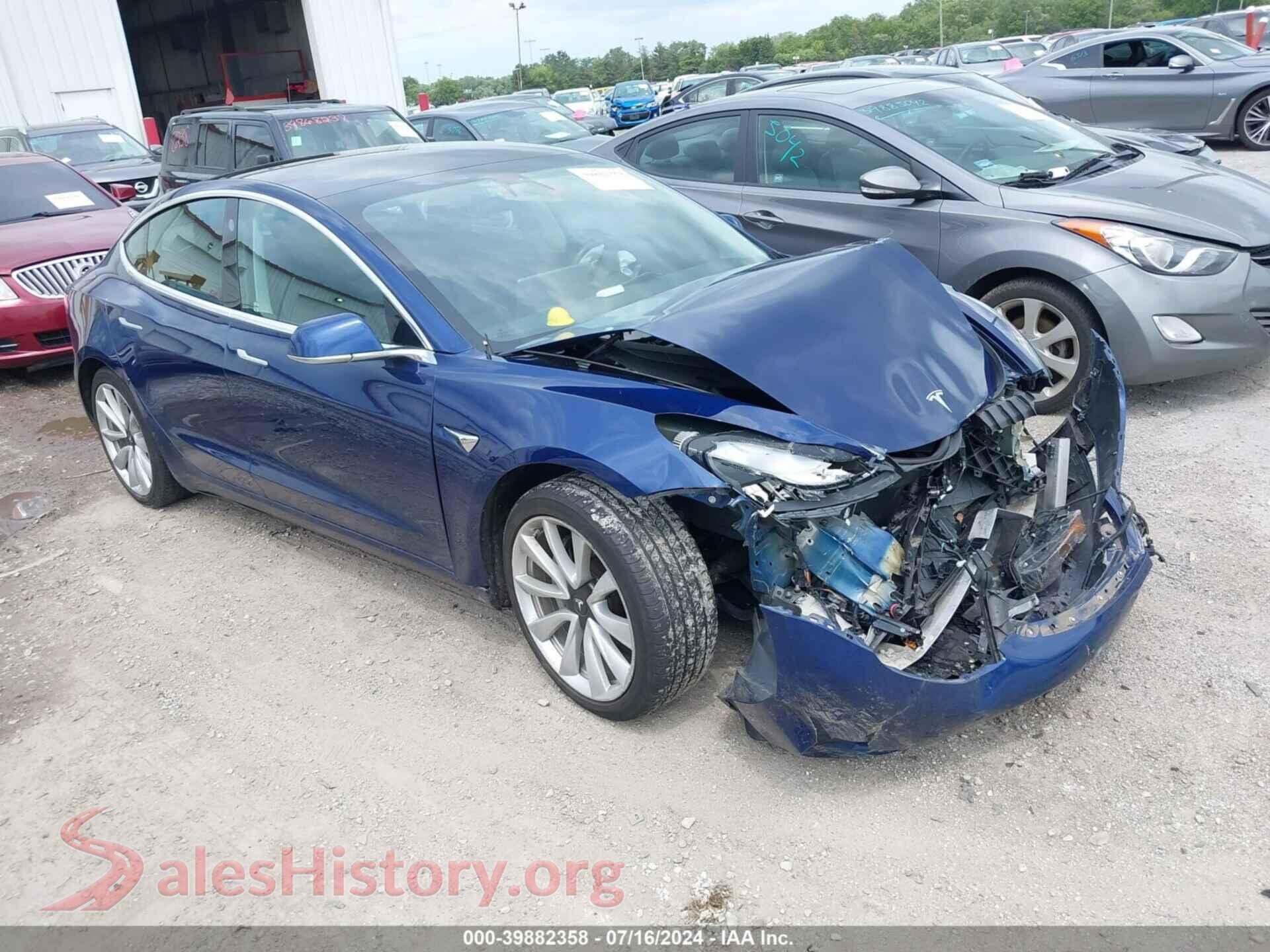 2019 TESLA MODEL 3 — VIN 5YJ3E1EB5KF389897
