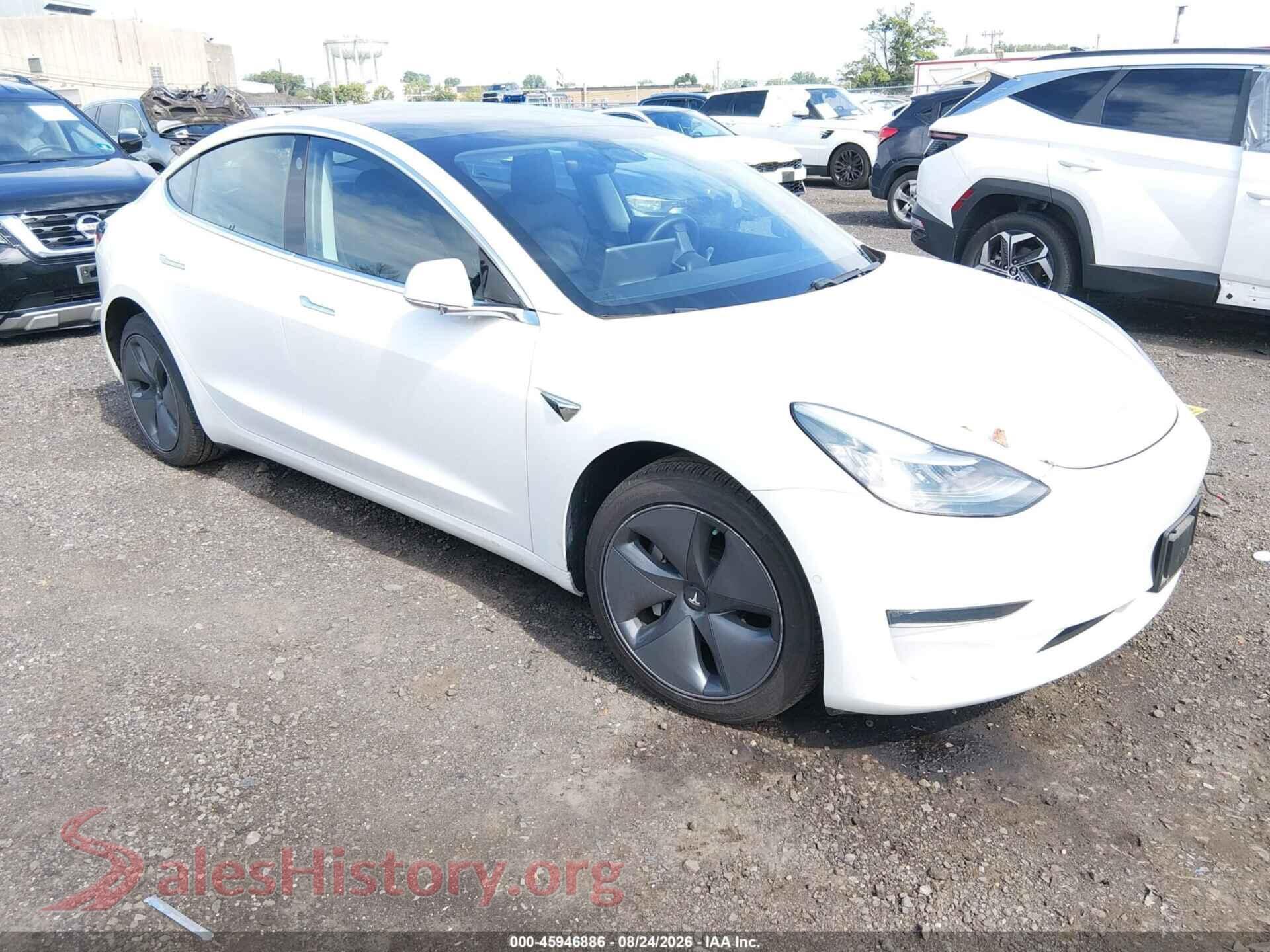 2019 TESLA MODEL 3 — VIN 5YJ3E1EB5KF511884