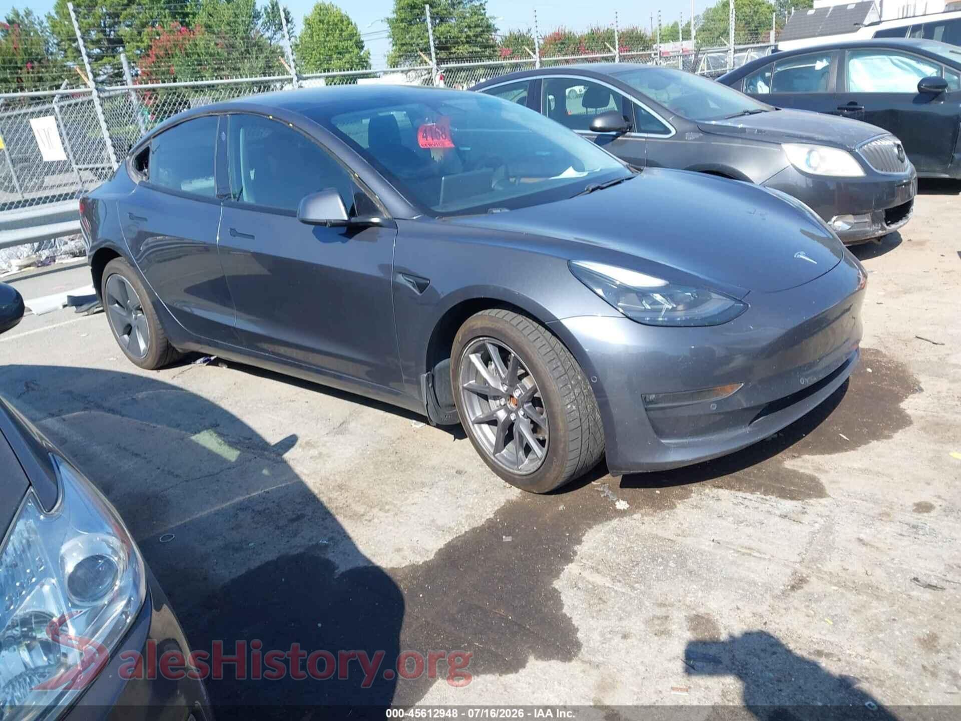 2021 TESLA MODEL 3 — VIN 5YJ3E1EB5MF049314