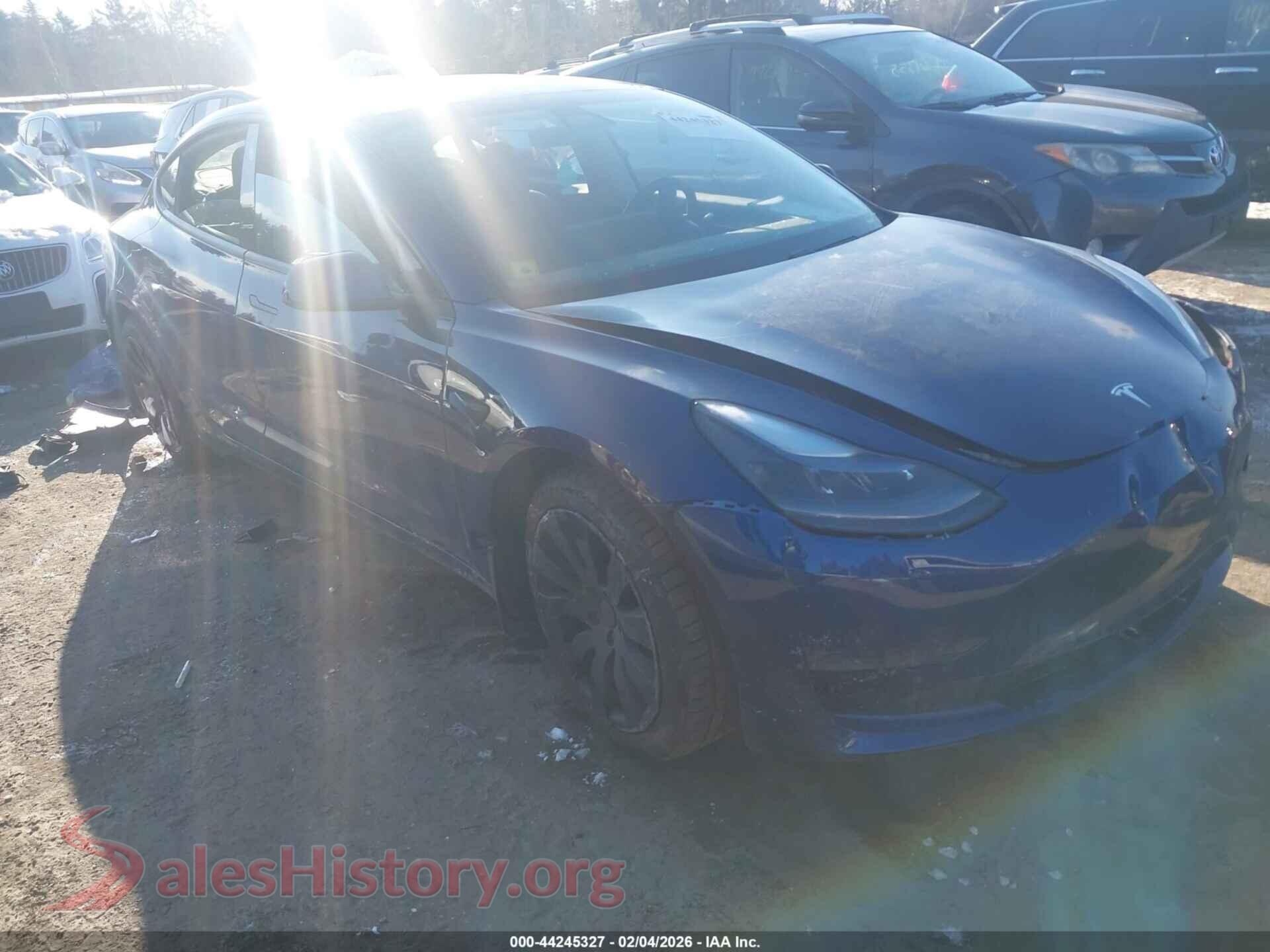 2021 TESLA MODEL 3 — VIN 5YJ3E1EB5MF056604