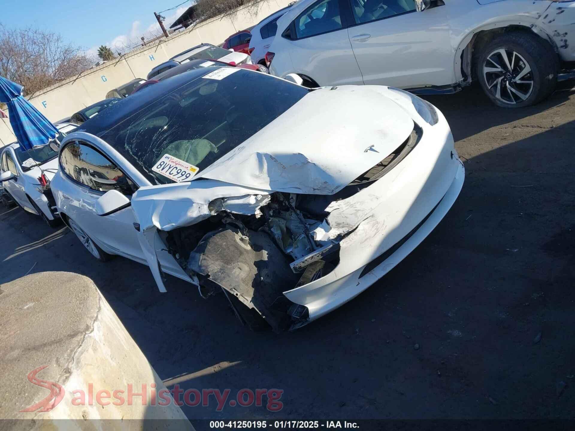 2021 TESLA MODEL 3 — VIN 5YJ3E1EB5MF936573