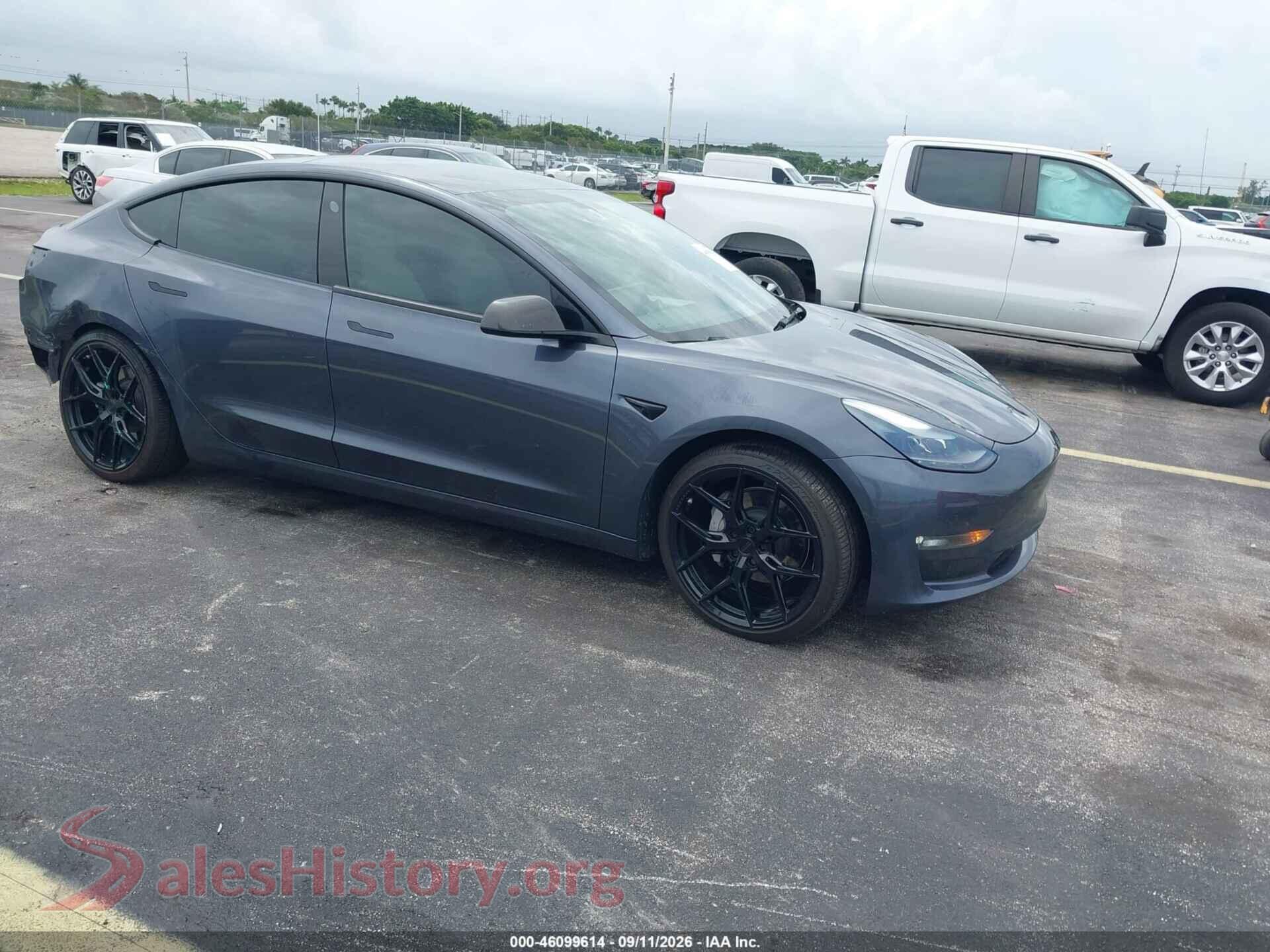 2022 TESLA MODEL 3 — VIN 5YJ3E1EB5NF115426