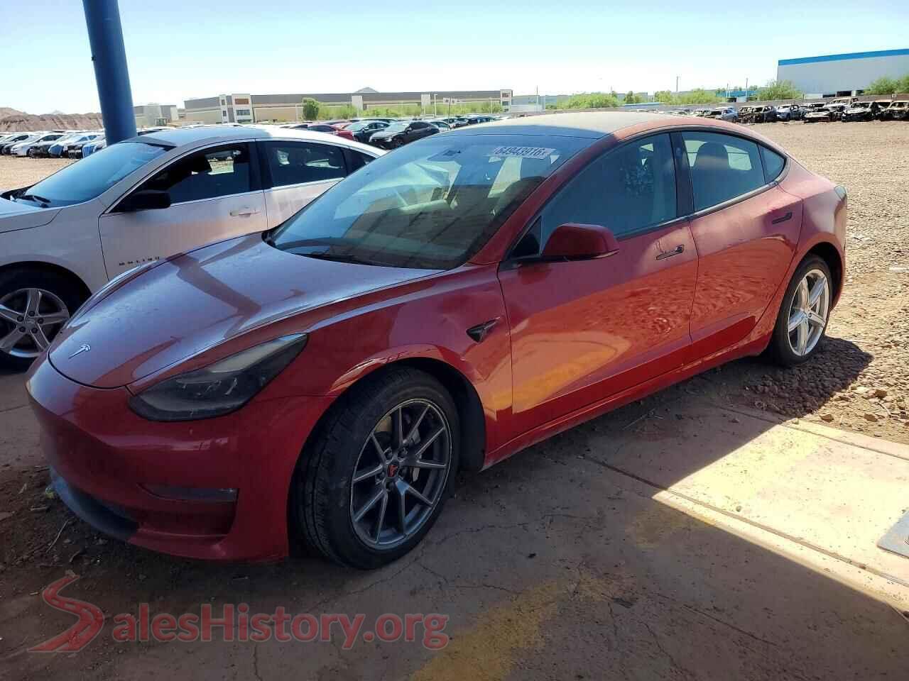 2022 TESLA MODEL 3 — VIN 5YJ3E1EB5NF158065
