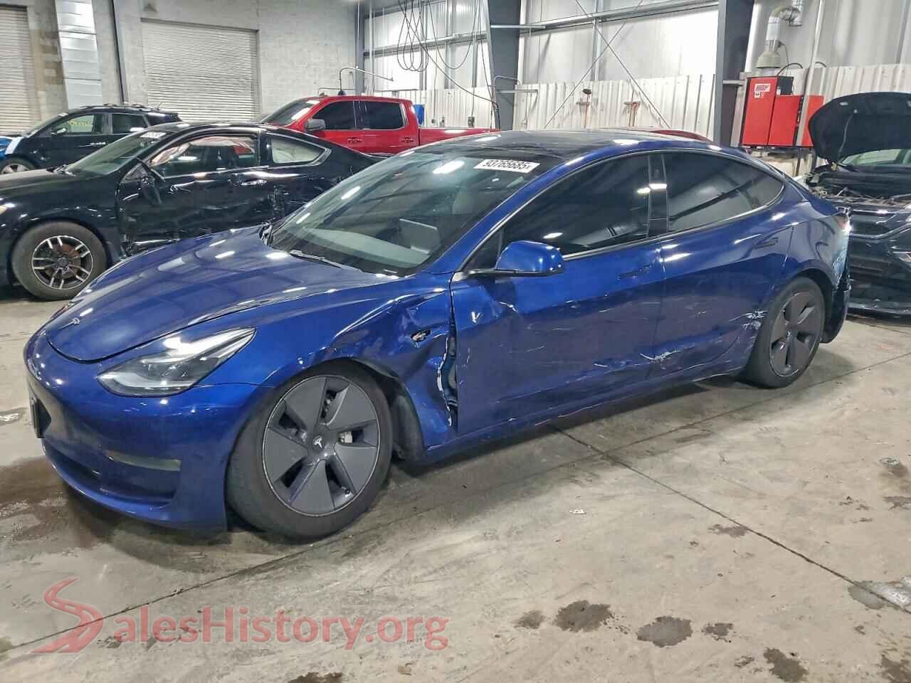 2022 TESLA MODEL 3 — VIN 5YJ3E1EB5NF188473