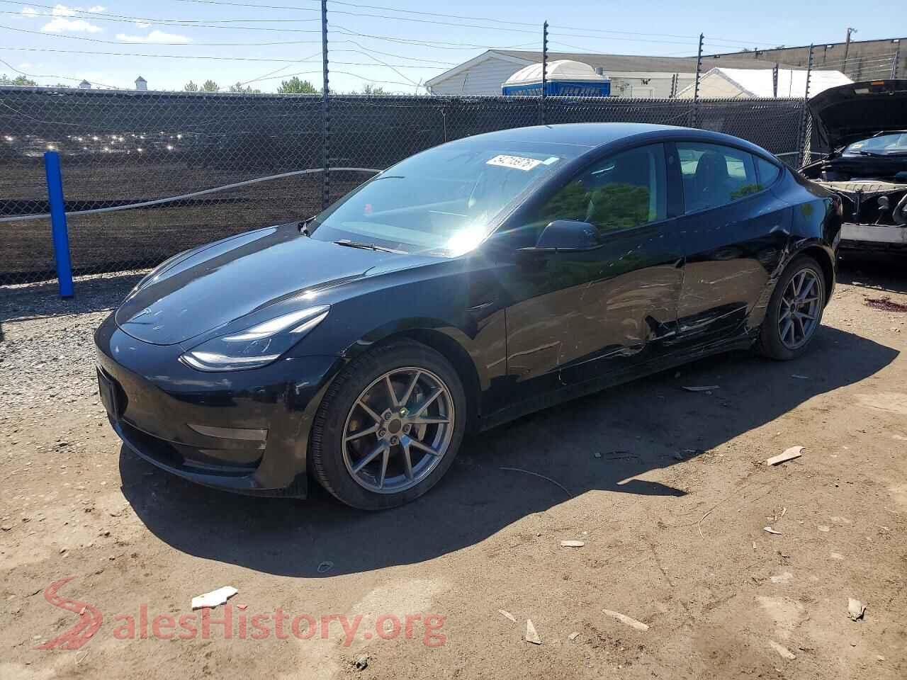 2022 TESLA MODEL 3 — VIN 5YJ3E1EB5NF191003