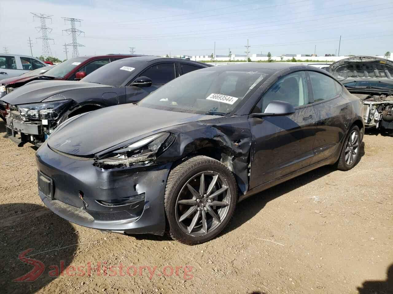 2022 TESLA MODEL 3 — VIN 5YJ3E1EB5NF192782