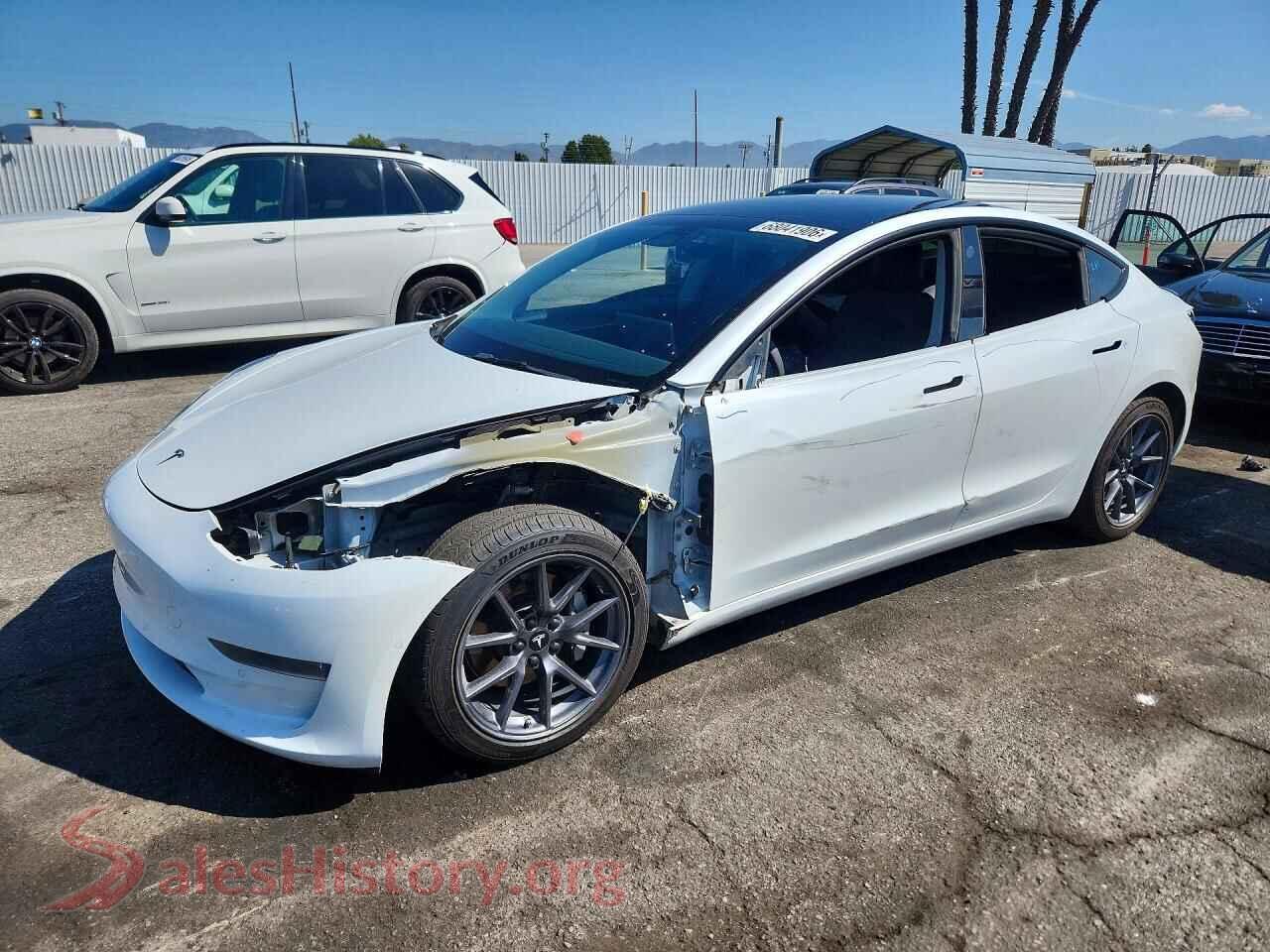 2022 TESLA MODEL 3 — VIN 5YJ3E1EB5NF206423