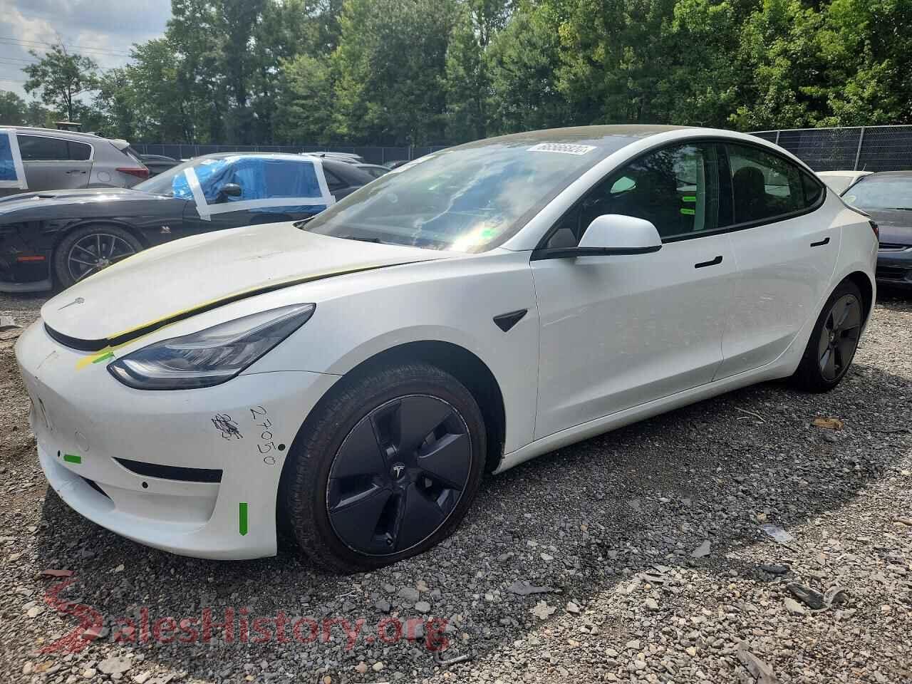 2022 TESLA MODEL 3 — VIN 5YJ3E1EB5NF246288