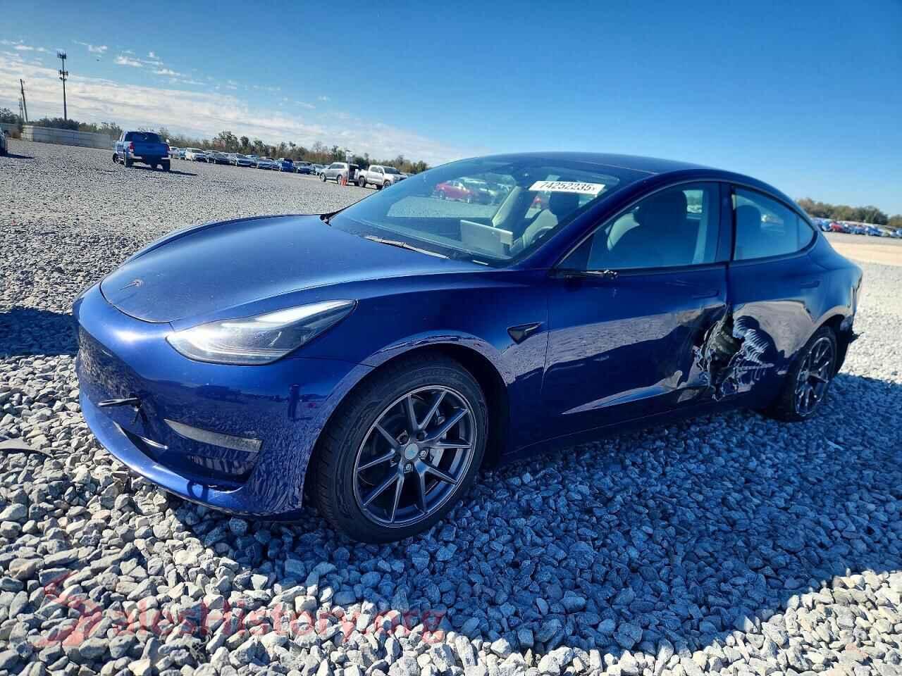 2022 TESLA MODEL 3 — VIN 5YJ3E1EB5NF265486