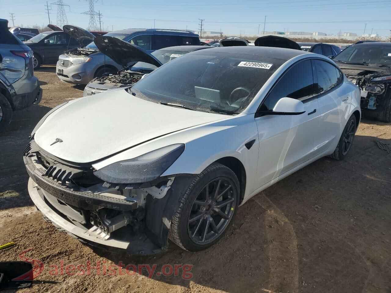 2022 TESLA MODEL 3 — VIN 5YJ3E1EB5NF276505
