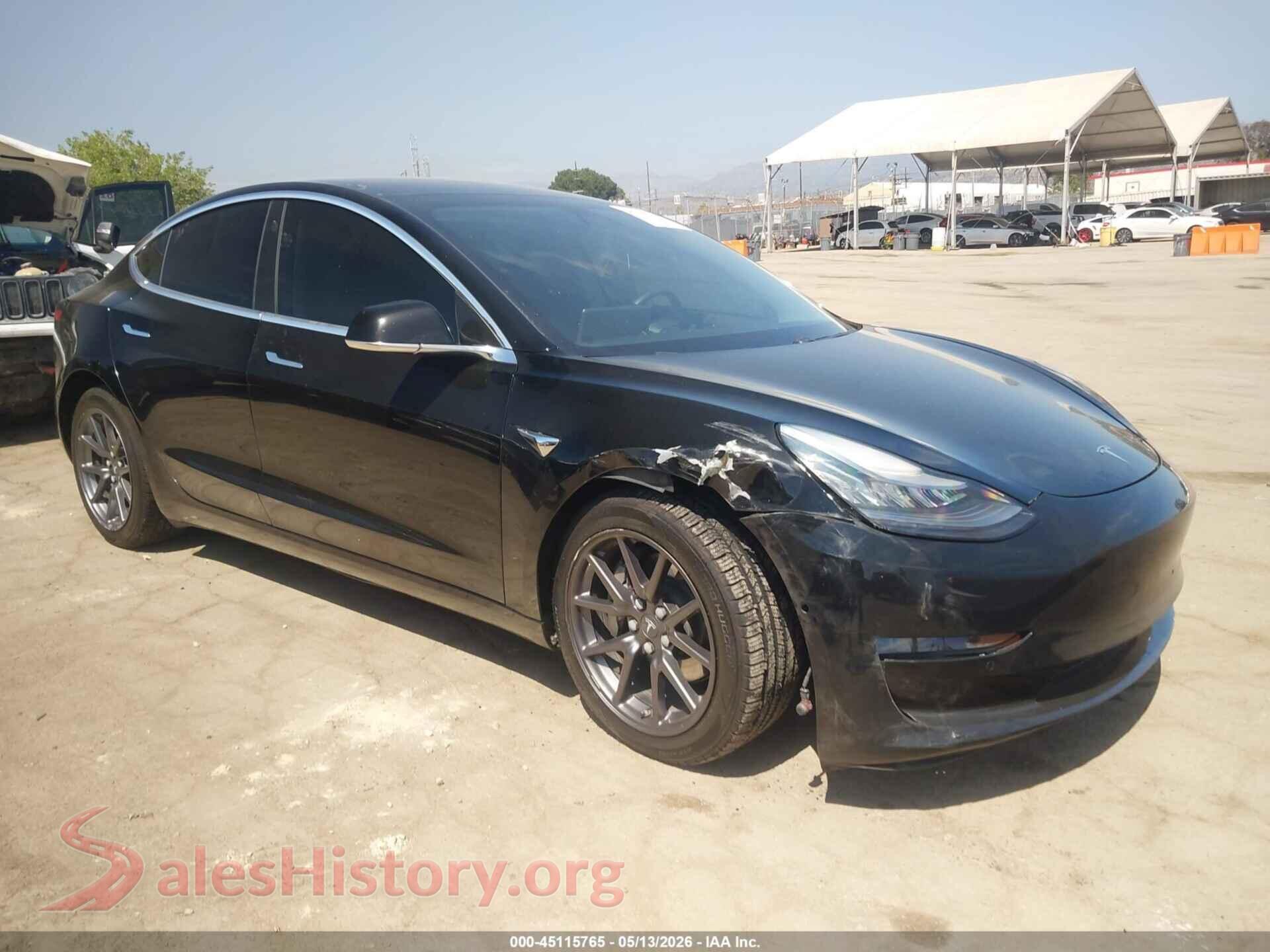 2019 TESLA MODEL 3 — VIN 5YJ3E1EB6KF384515